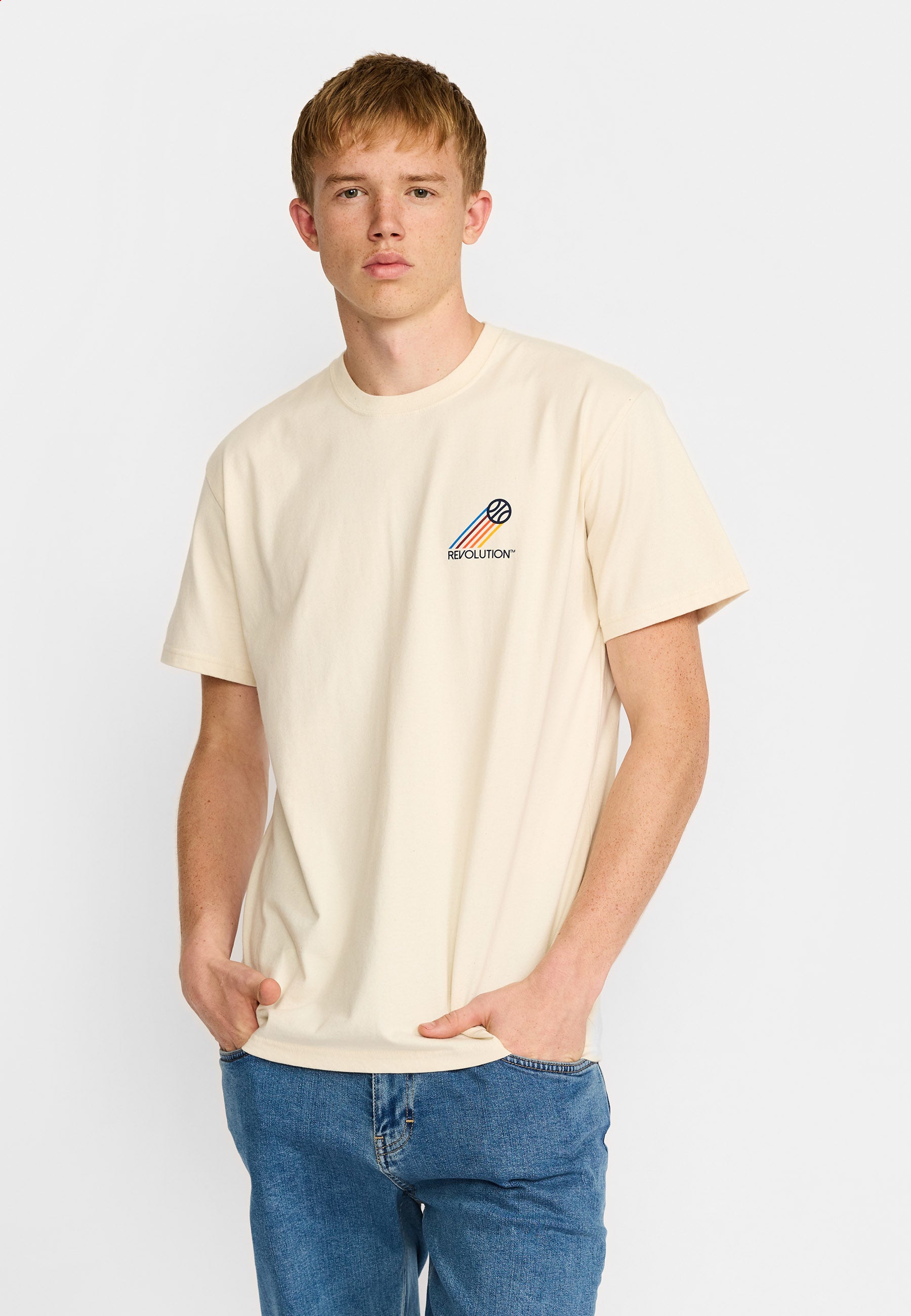 Revolution Printed T-shirt T-Shirts Offwhite
