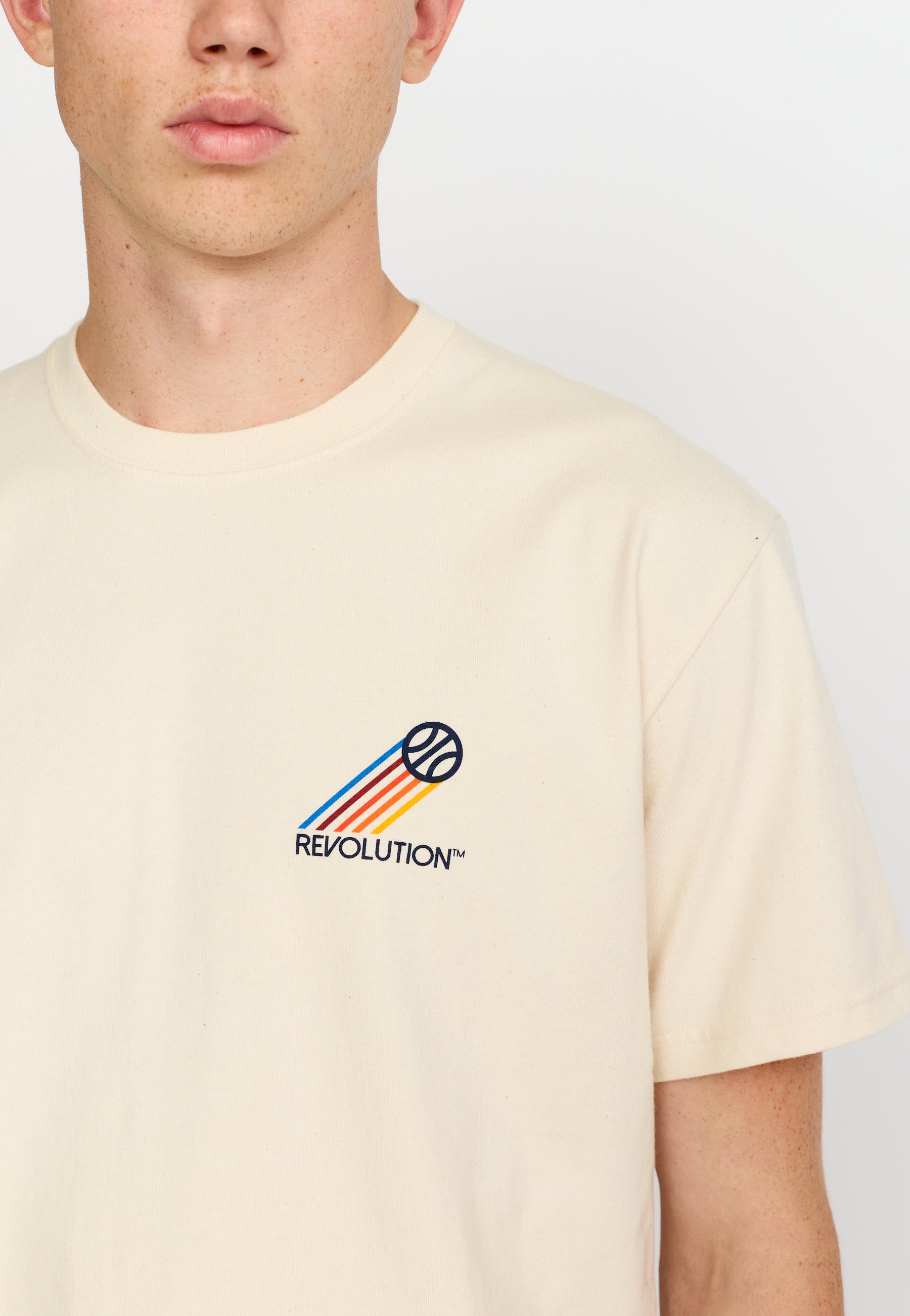 Revolution Printed T-shirt T-Shirts Offwhite
