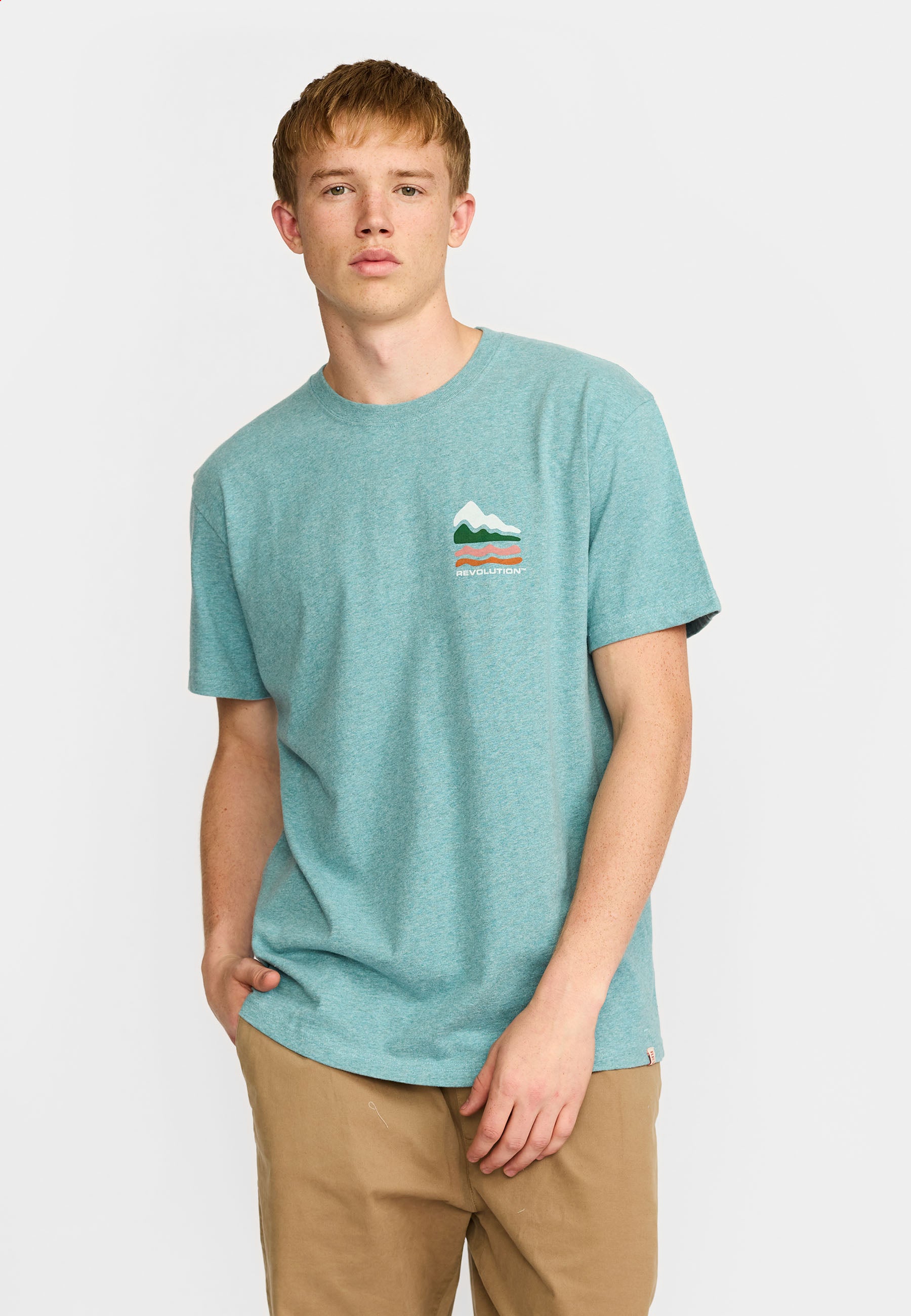 Revolution Printed T-shirt T-Shirts Turquoise