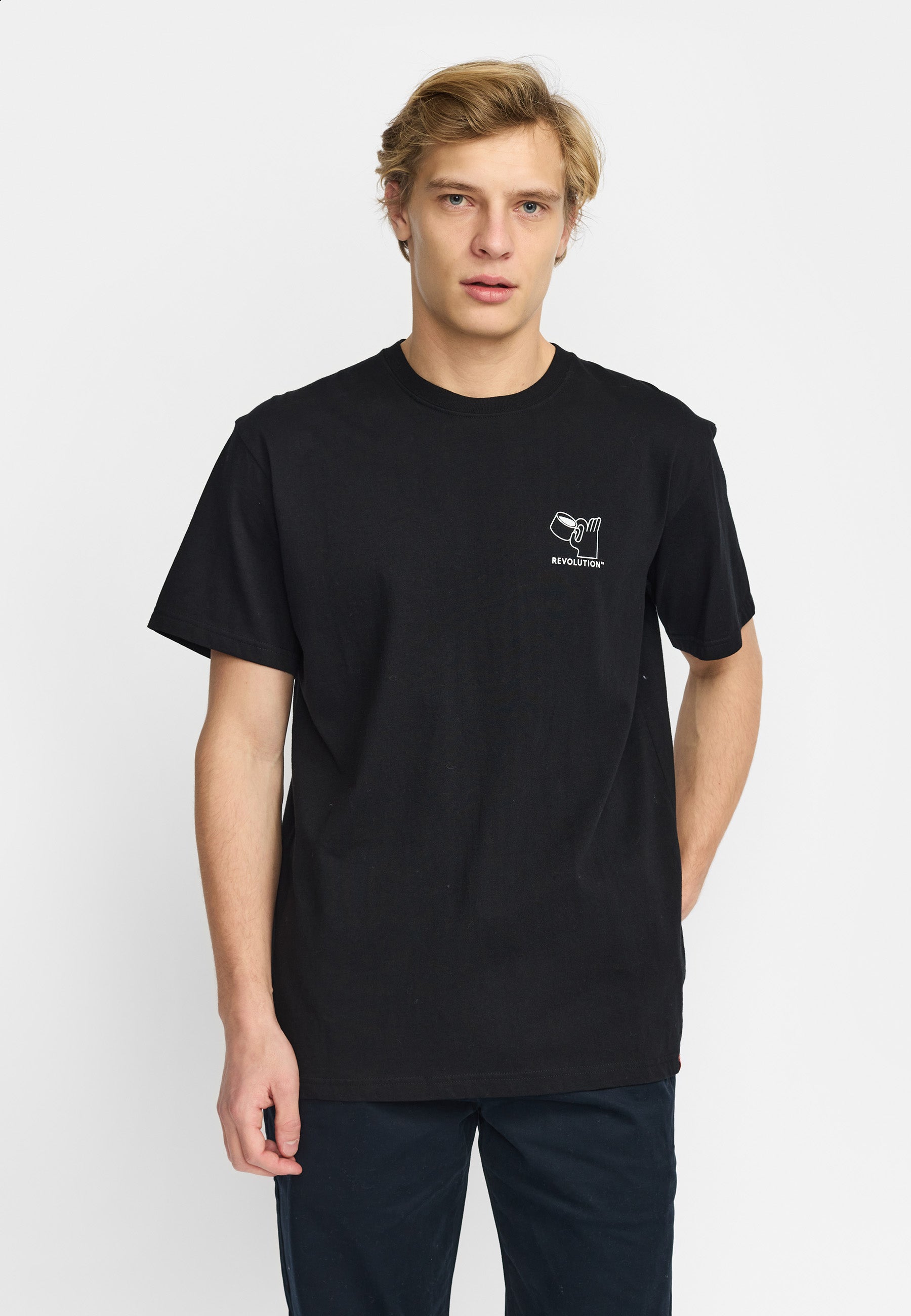 Revolution Printed T-shirt T-Shirts Black