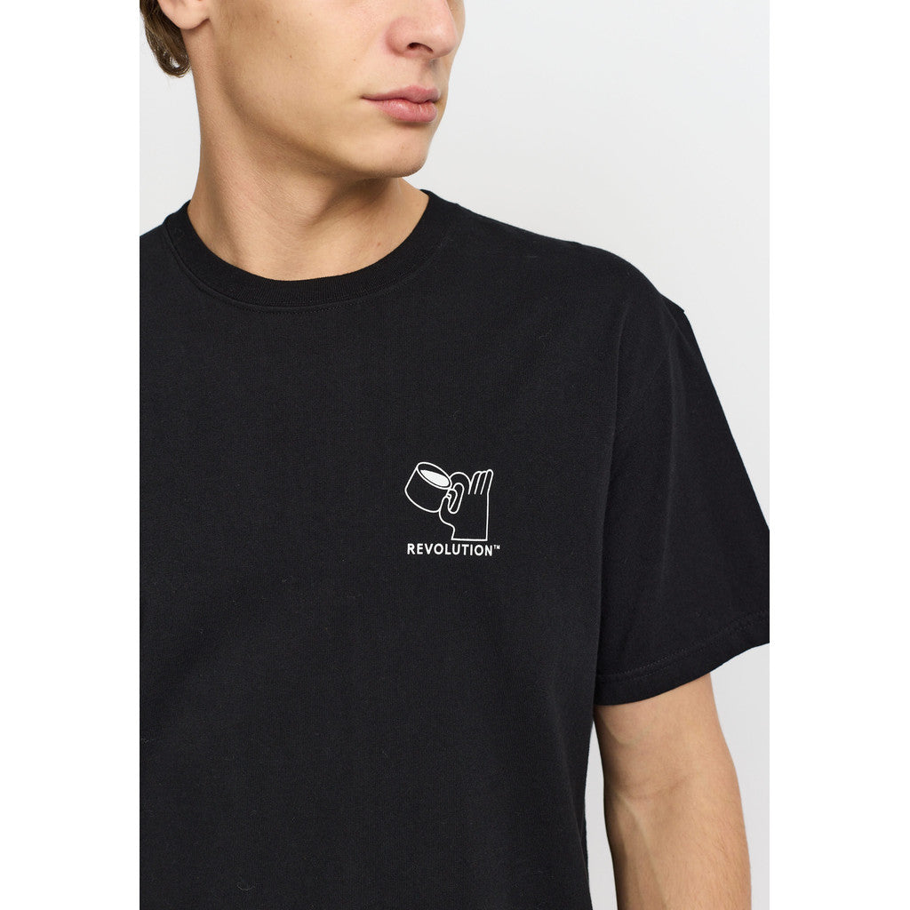Revolution Printed T-shirt T-Shirts Black
