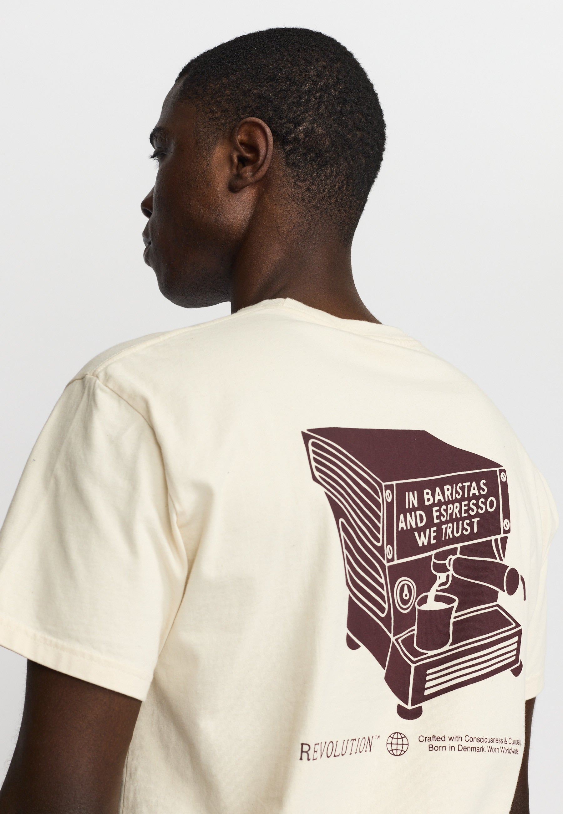 Revolution Printed T-shirt T-Shirts Offwhite