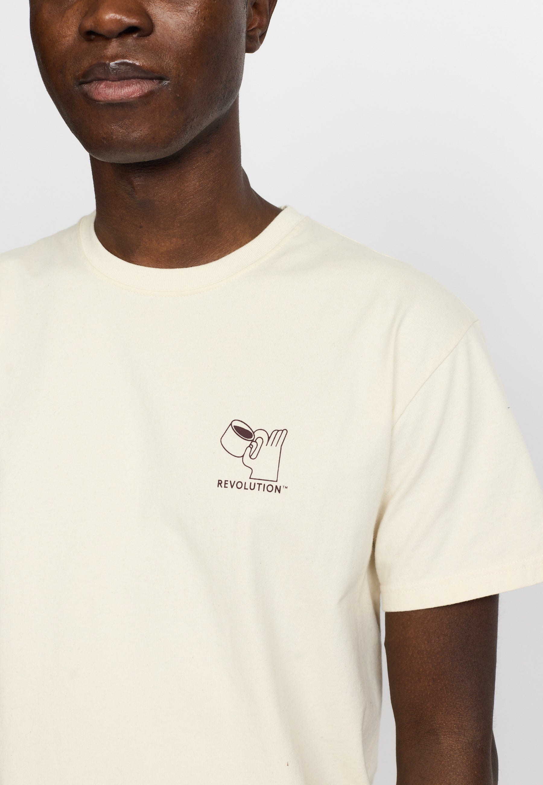 Revolution Printed T-shirt T-Shirts Offwhite