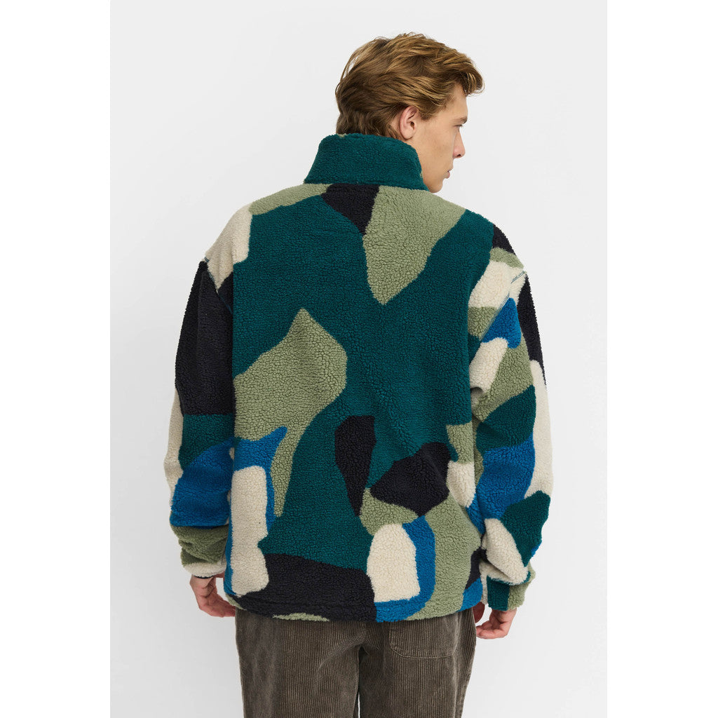 Revolution Printed Teddy Jacket Fleece Green