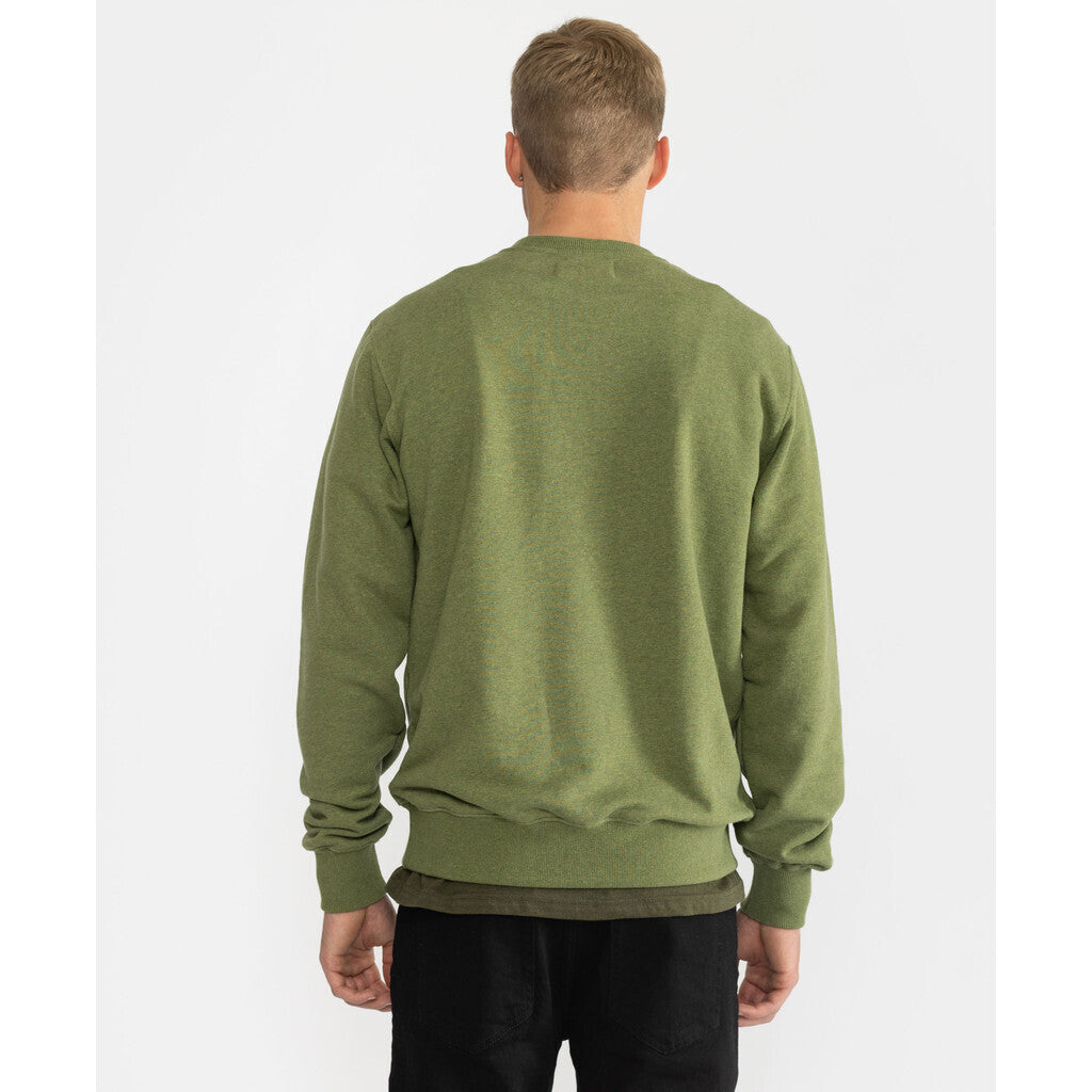 Revolution Regular Crewneck Sweatshirts Green-melange