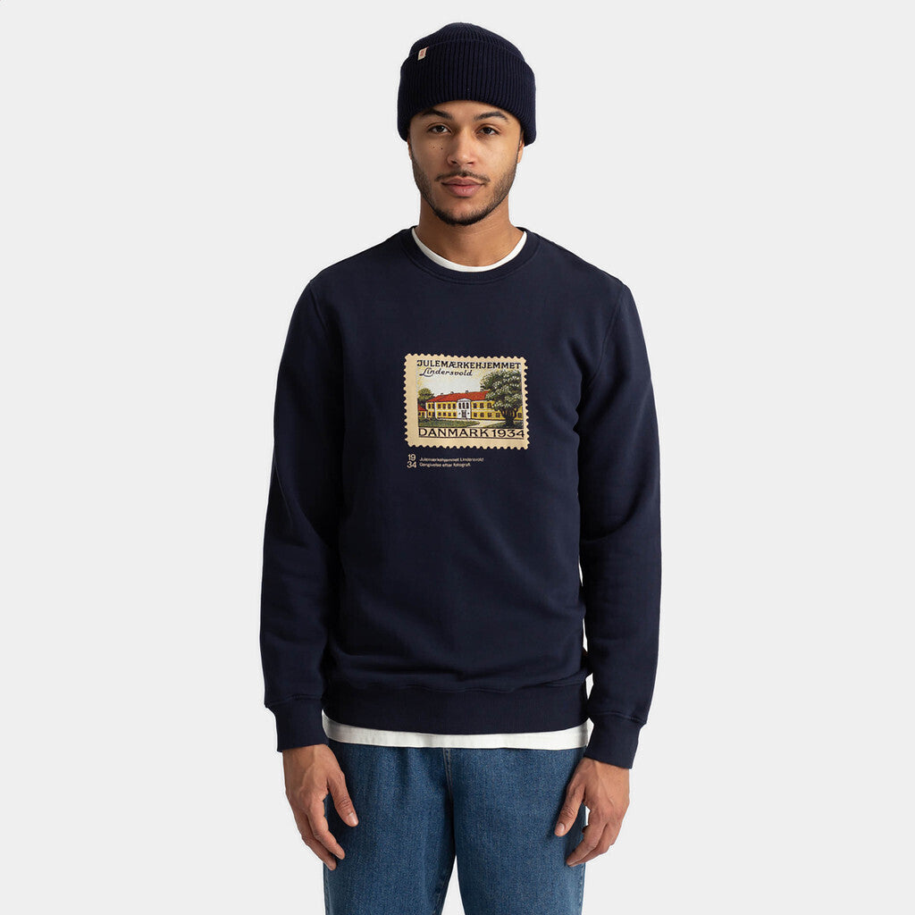 Revolution Regular Crewneck Sweatshirts Navy