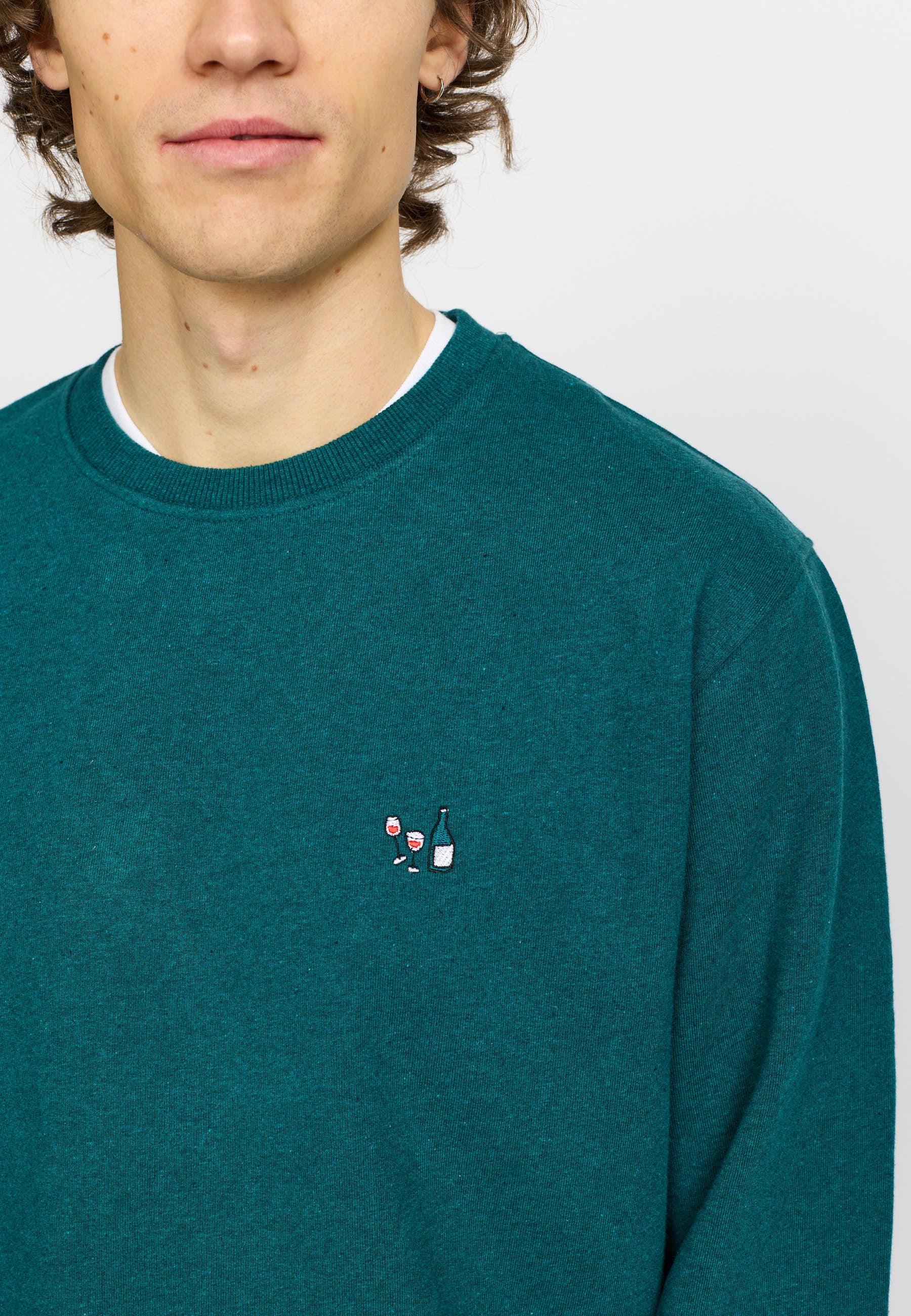 Revolution Regular Crewneck Sweatshirts Petrol