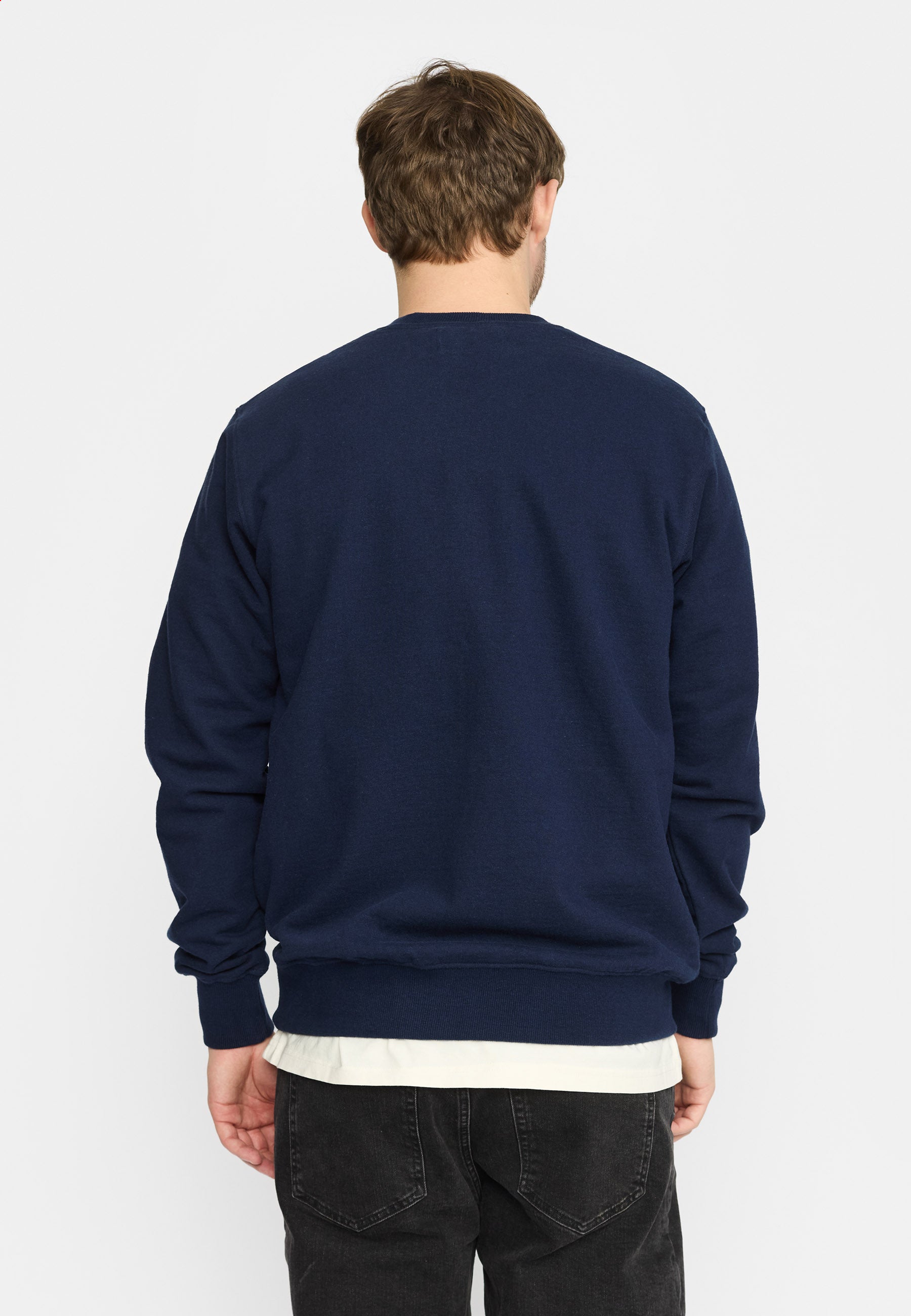 Revolution Regular Crewneck Sweatshirts Navy-melange