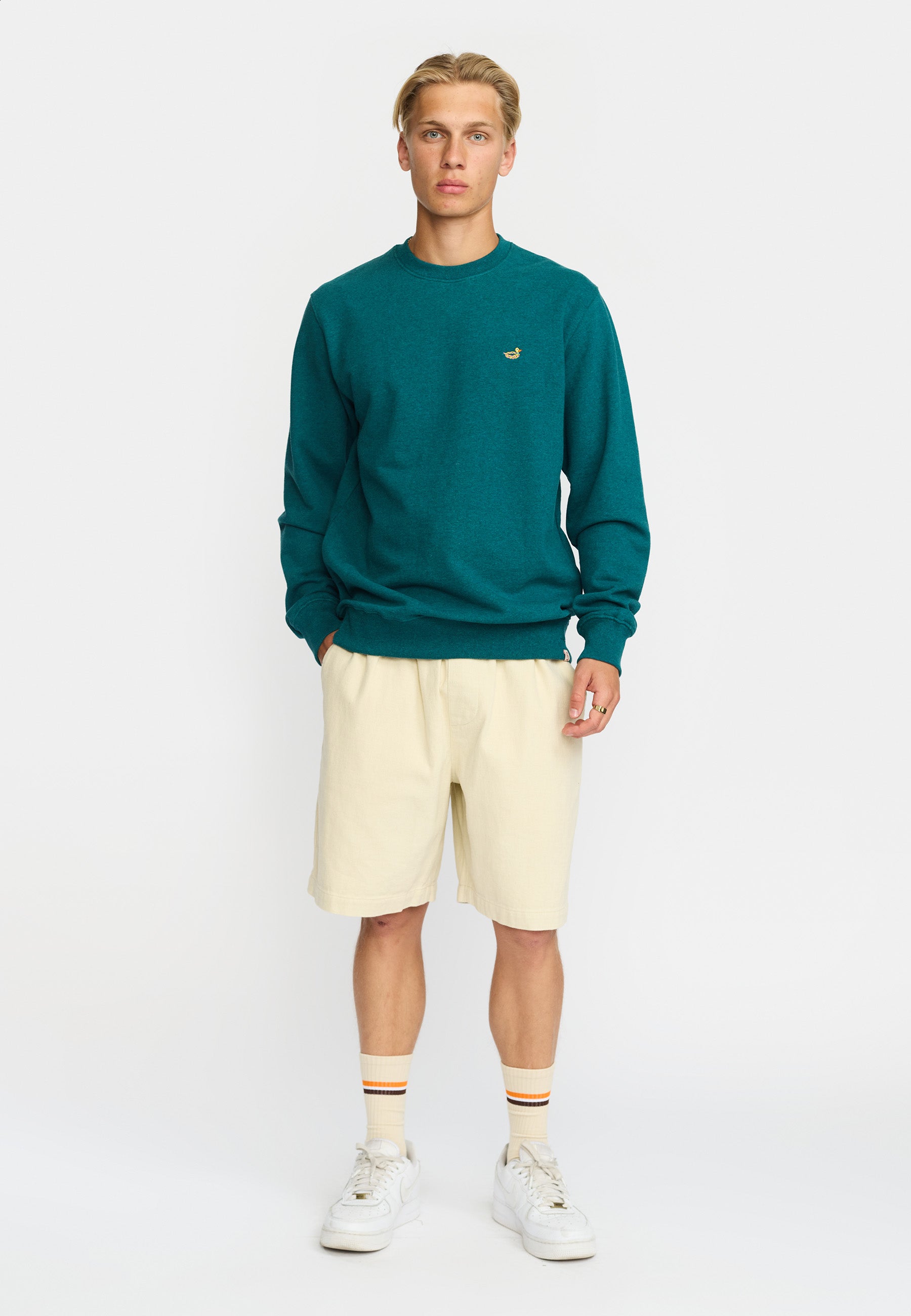 Revolution Regular Crewneck Sweatshirts Petrol