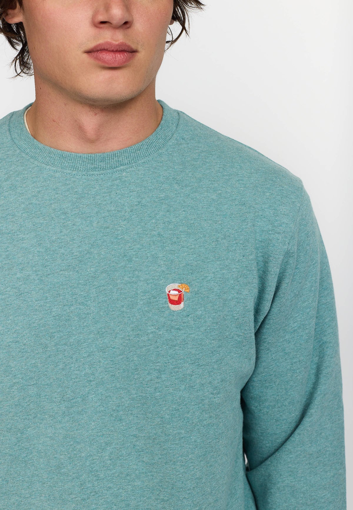 Revolution Regular Crewneck Sweatshirts Turquoise