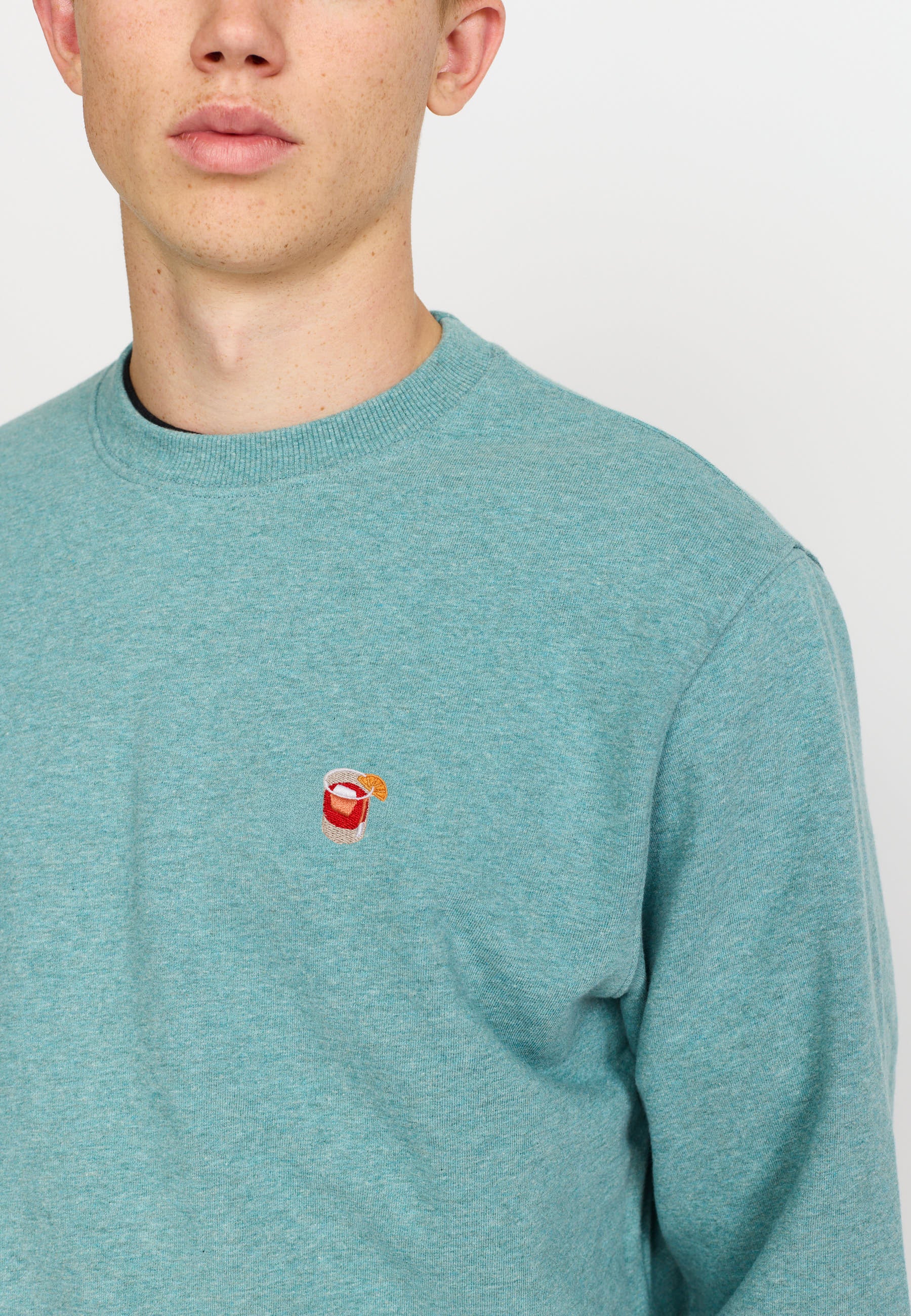 Revolution Regular Crewneck Sweatshirts Turquoise