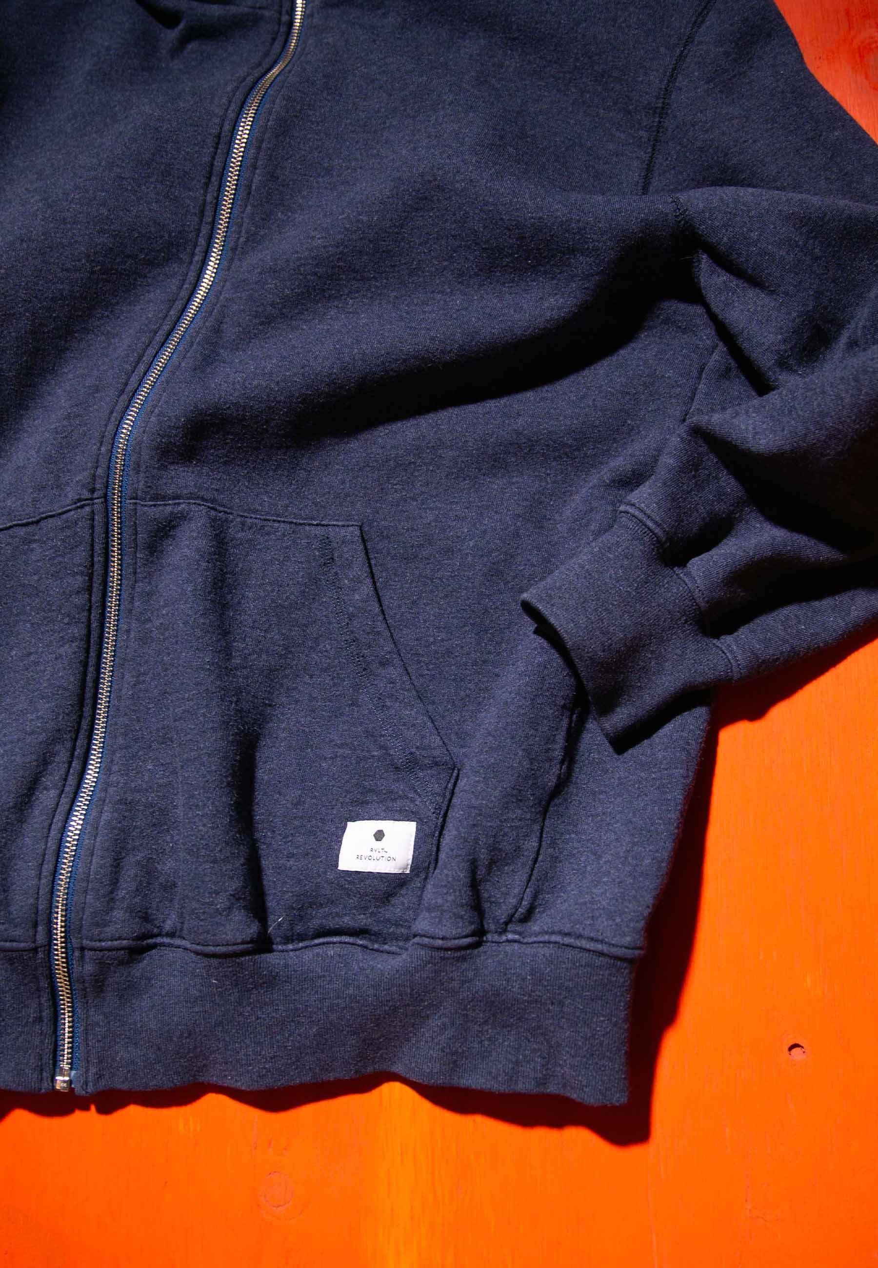Revolution Regular Hoodie Vintaged Navy-melange