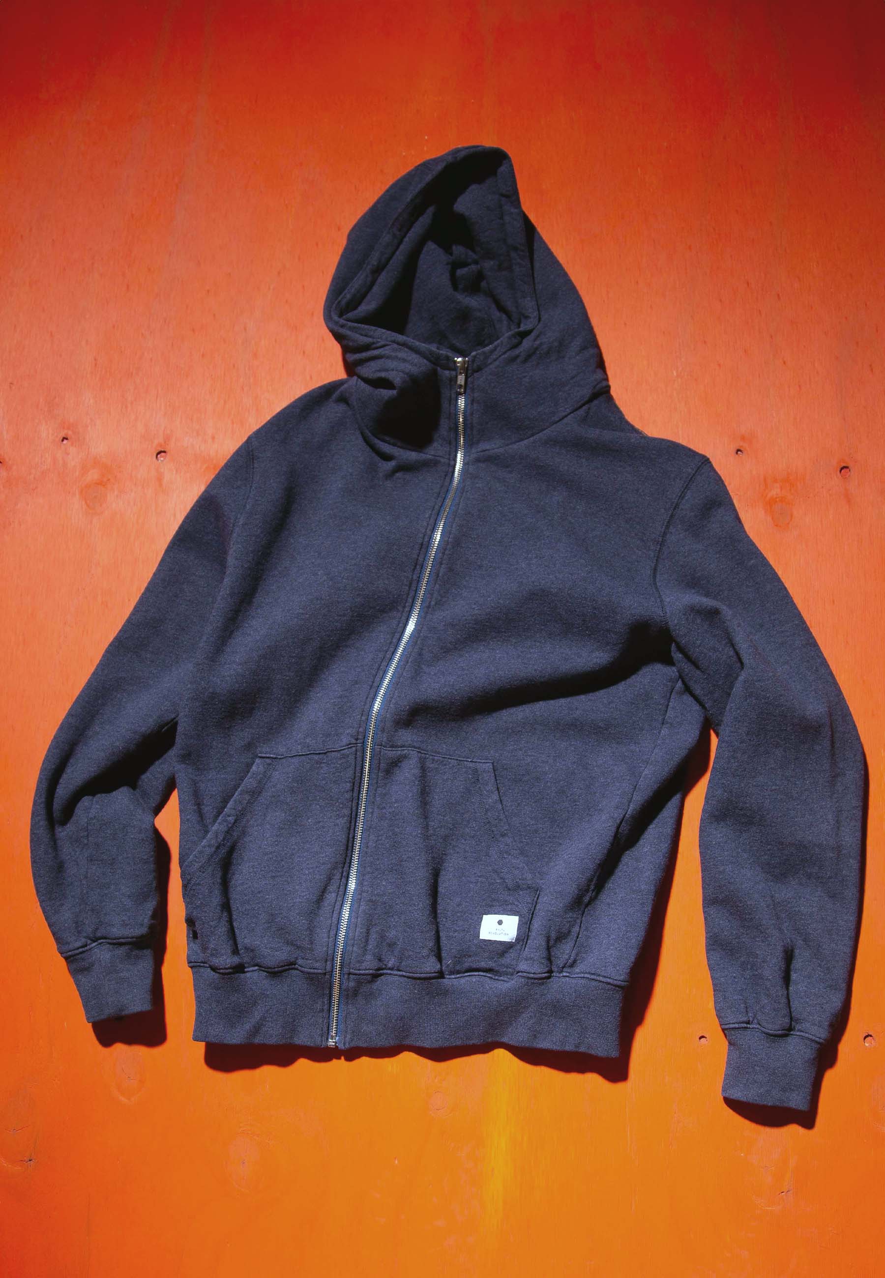 Revolution Regular Hoodie Vintaged Navy-melange