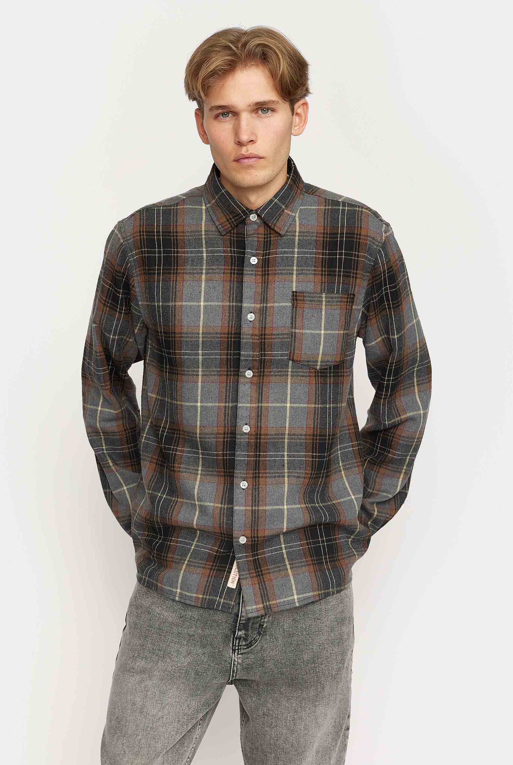 Revolution Regular Shirt Long-sleeve Shirts Black