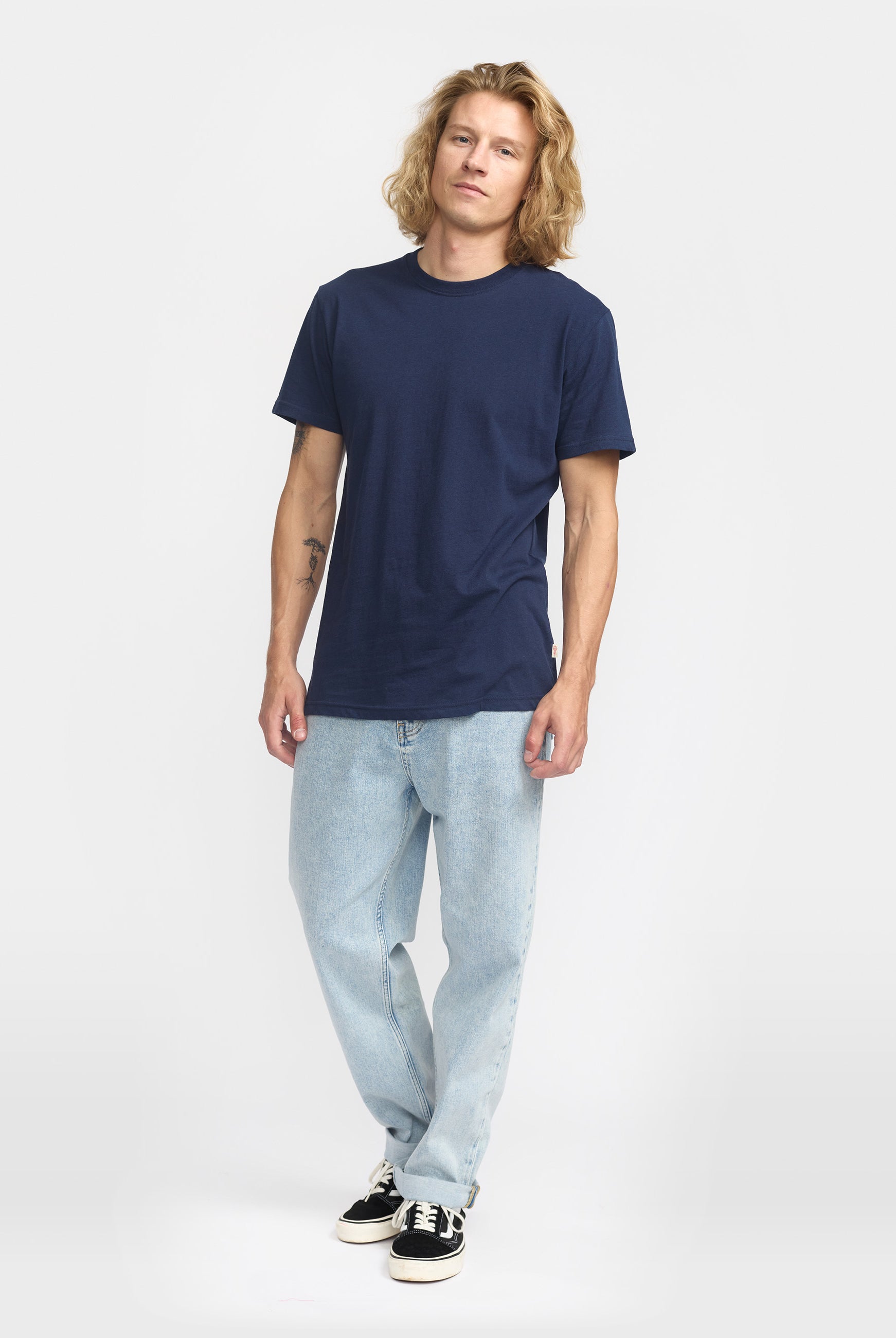 Revolution Regular T-shirt T-Shirts Navy-melange