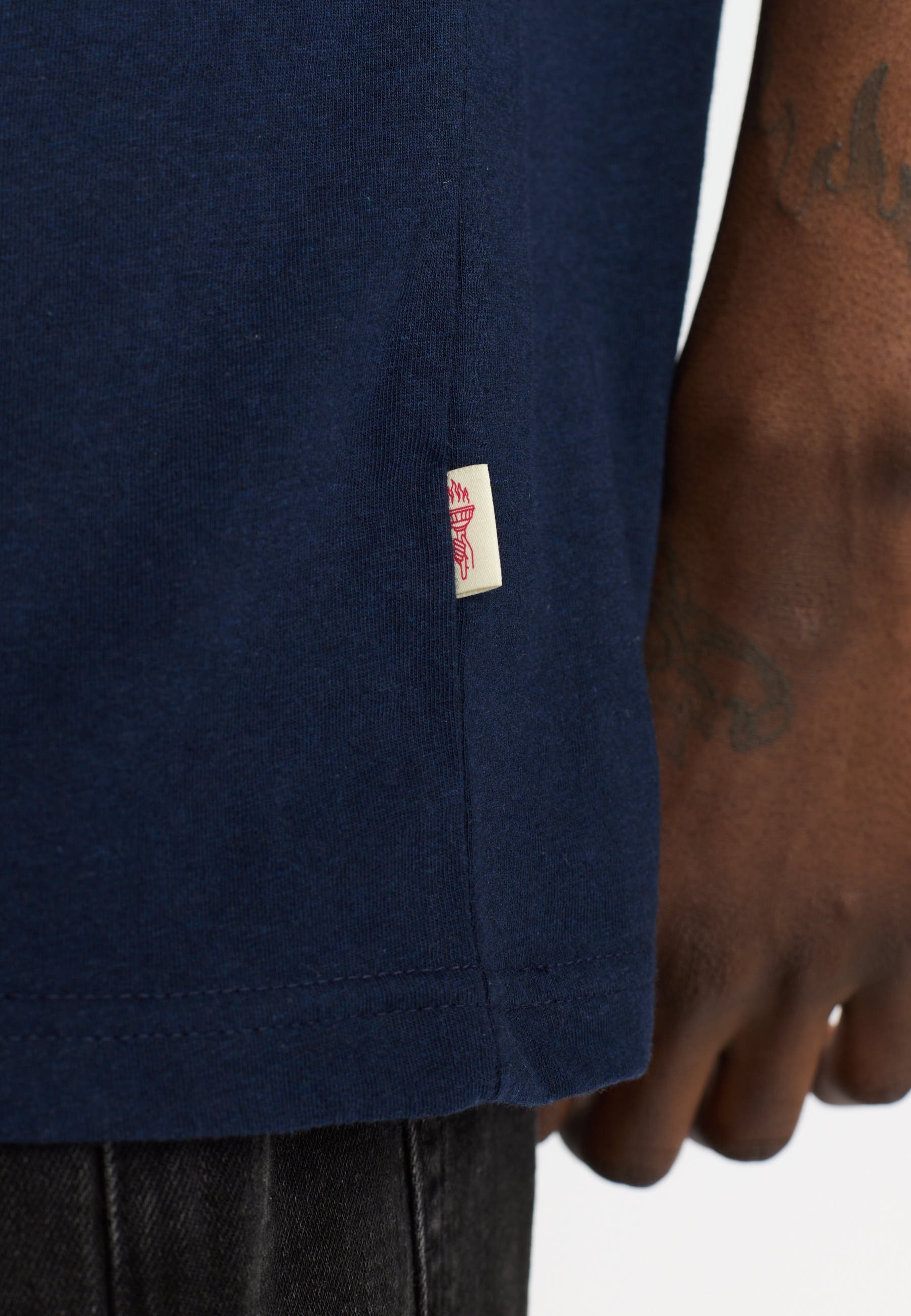 Revolution Regular T-shirt T-Shirts Navy-melange