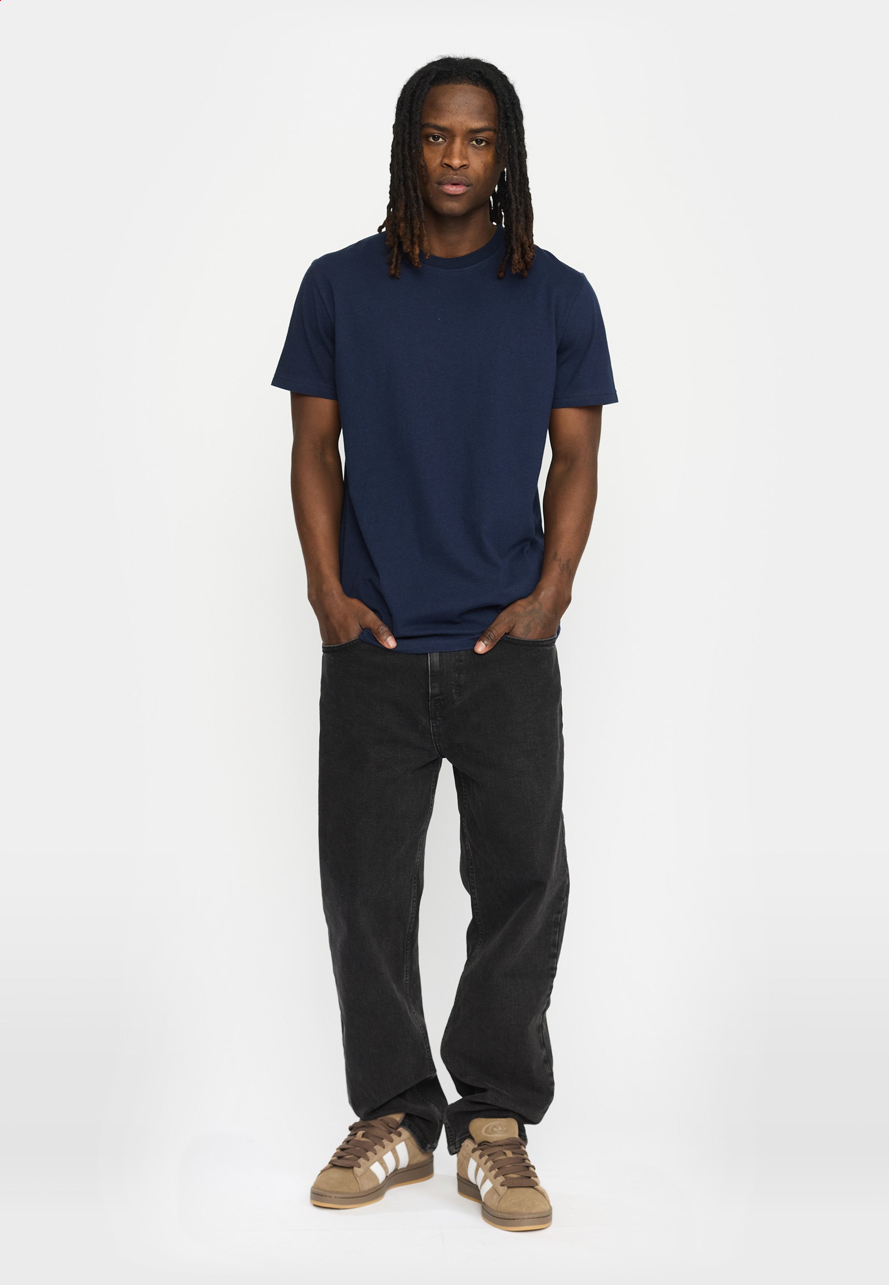 Revolution Regular T-shirt T-Shirts Navy-melange