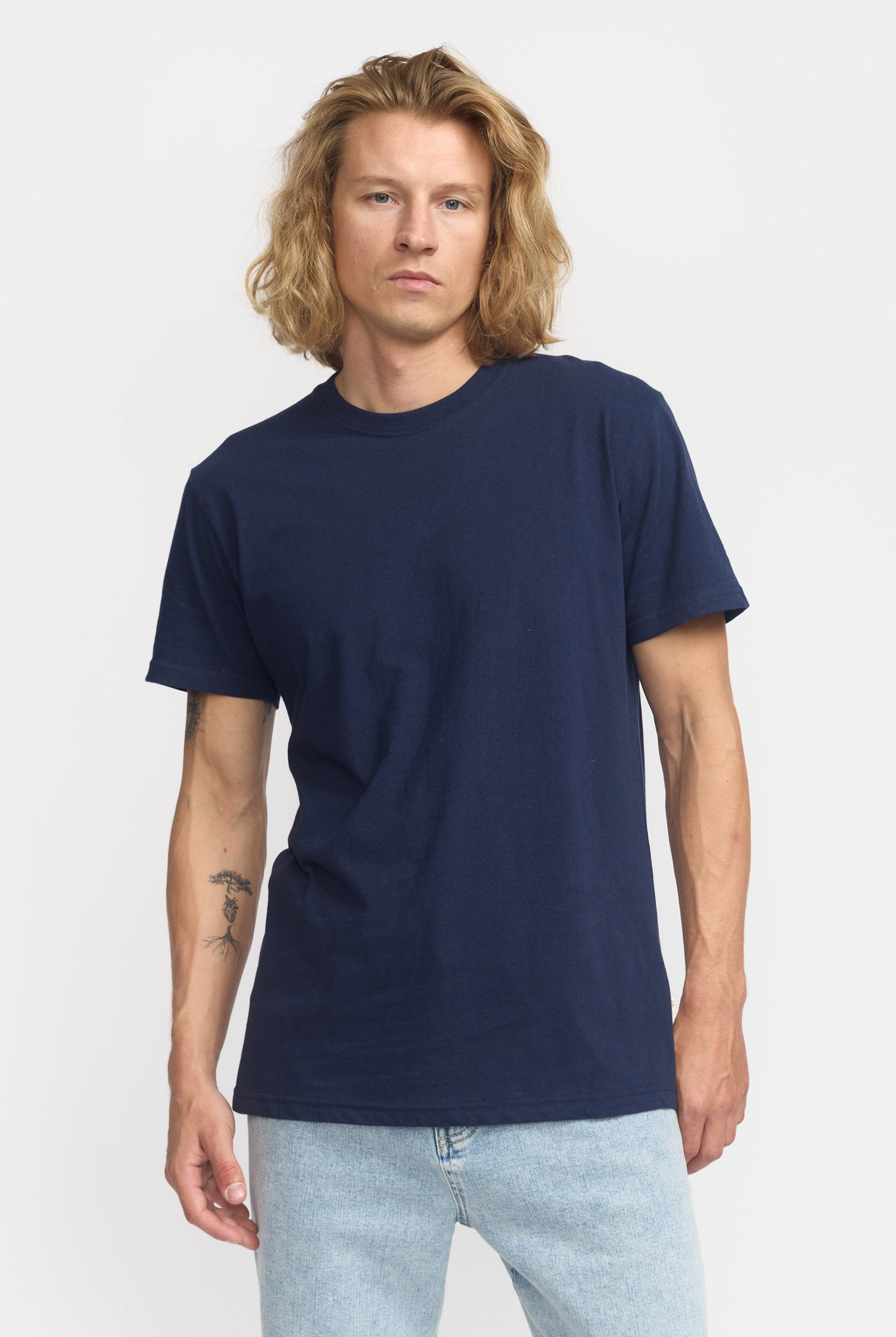 Revolution Regular T-shirt T-Shirts Navy-melange