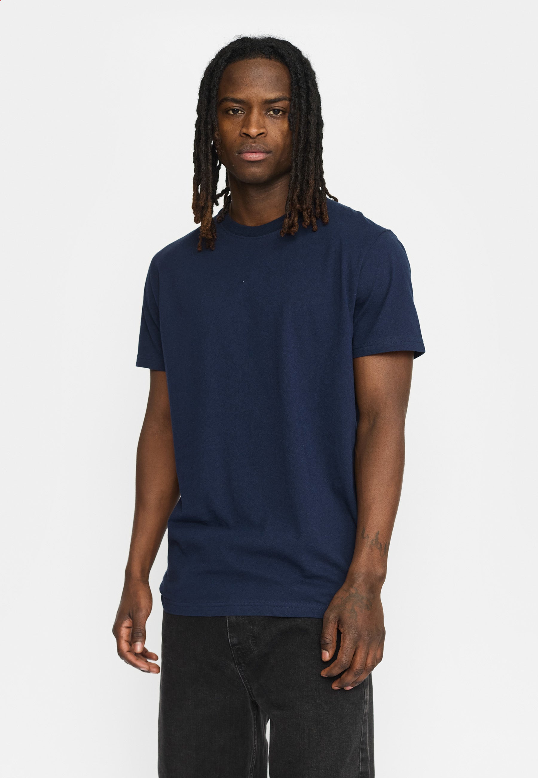 Revolution Regular T-shirt T-Shirts Navy-melange