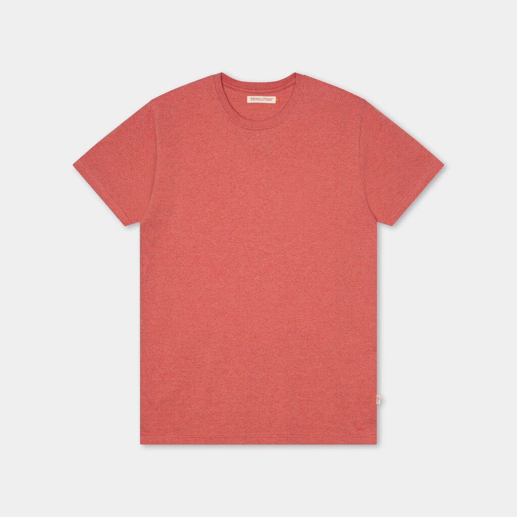 Revolution Regular T-shirt T-Shirts Red-melange