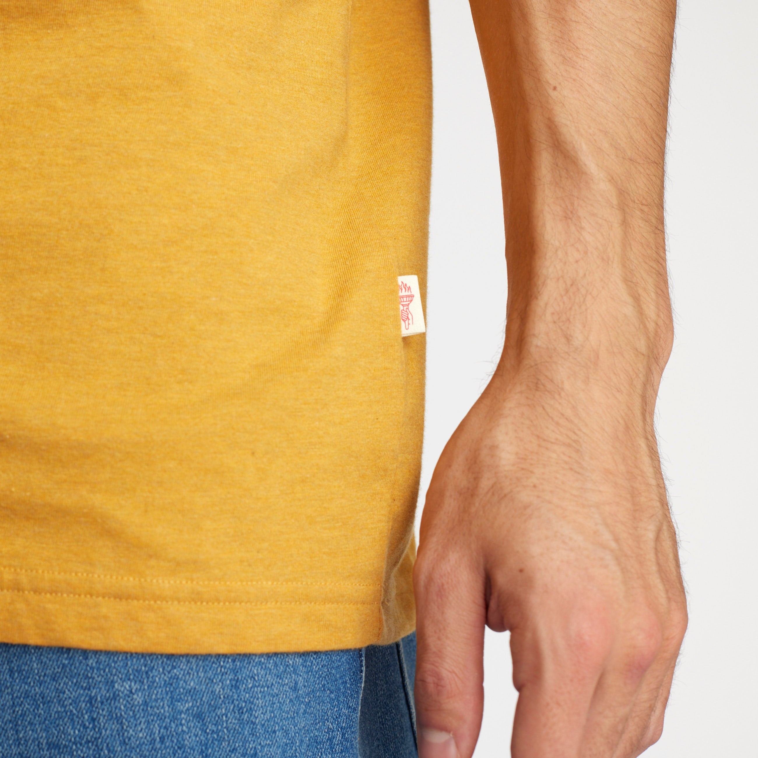Revolution Regular T-shirt T-Shirts Yellow-melange