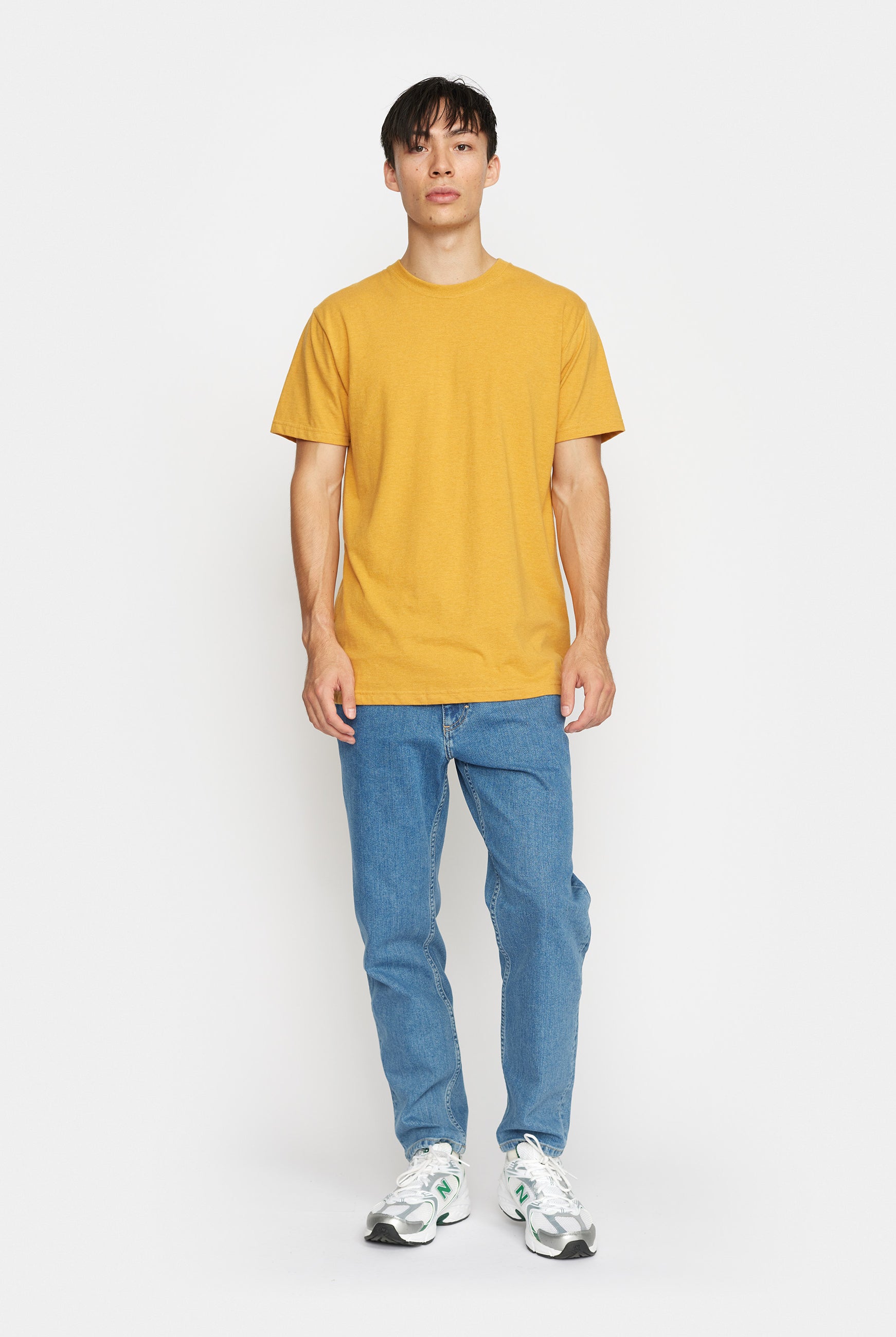 Revolution Regular T-shirt T-Shirts Yellow-melange