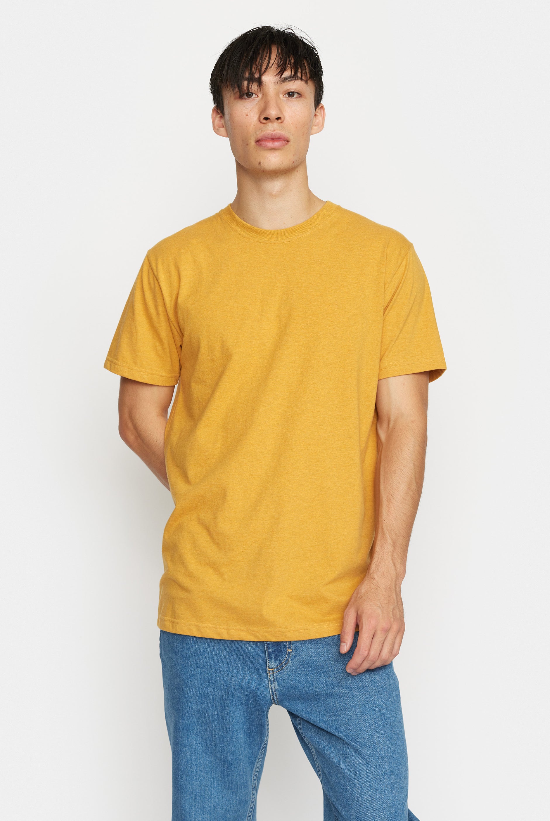 Revolution Regular T-shirt T-Shirts Yellow-melange
