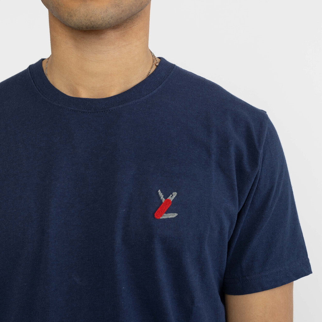 Revolution Regular T-shirt T-Shirts Navy-melange