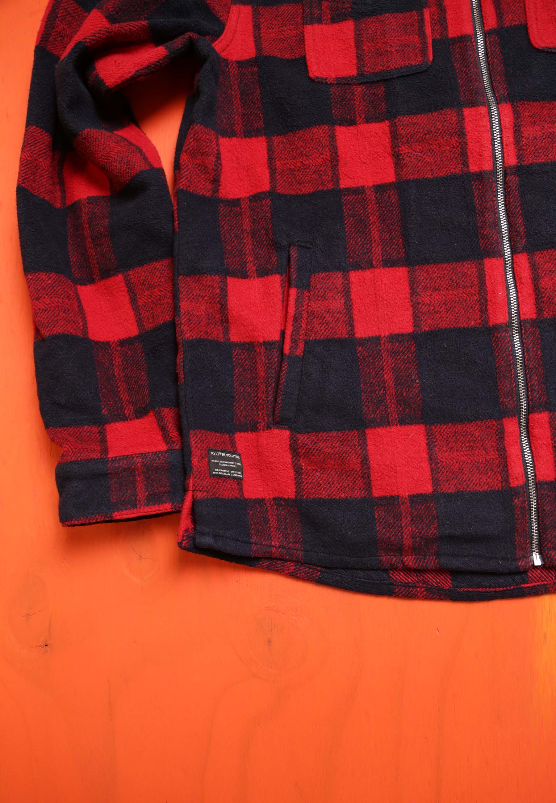 Revolution Shirt Check Vintaged Red