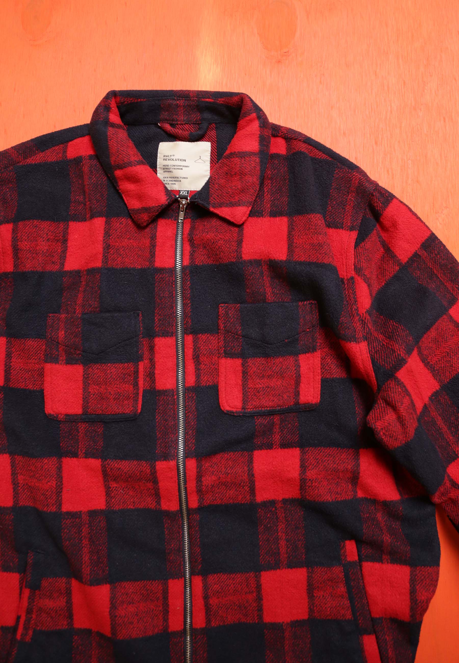 Revolution Shirt Check Vintaged Red
