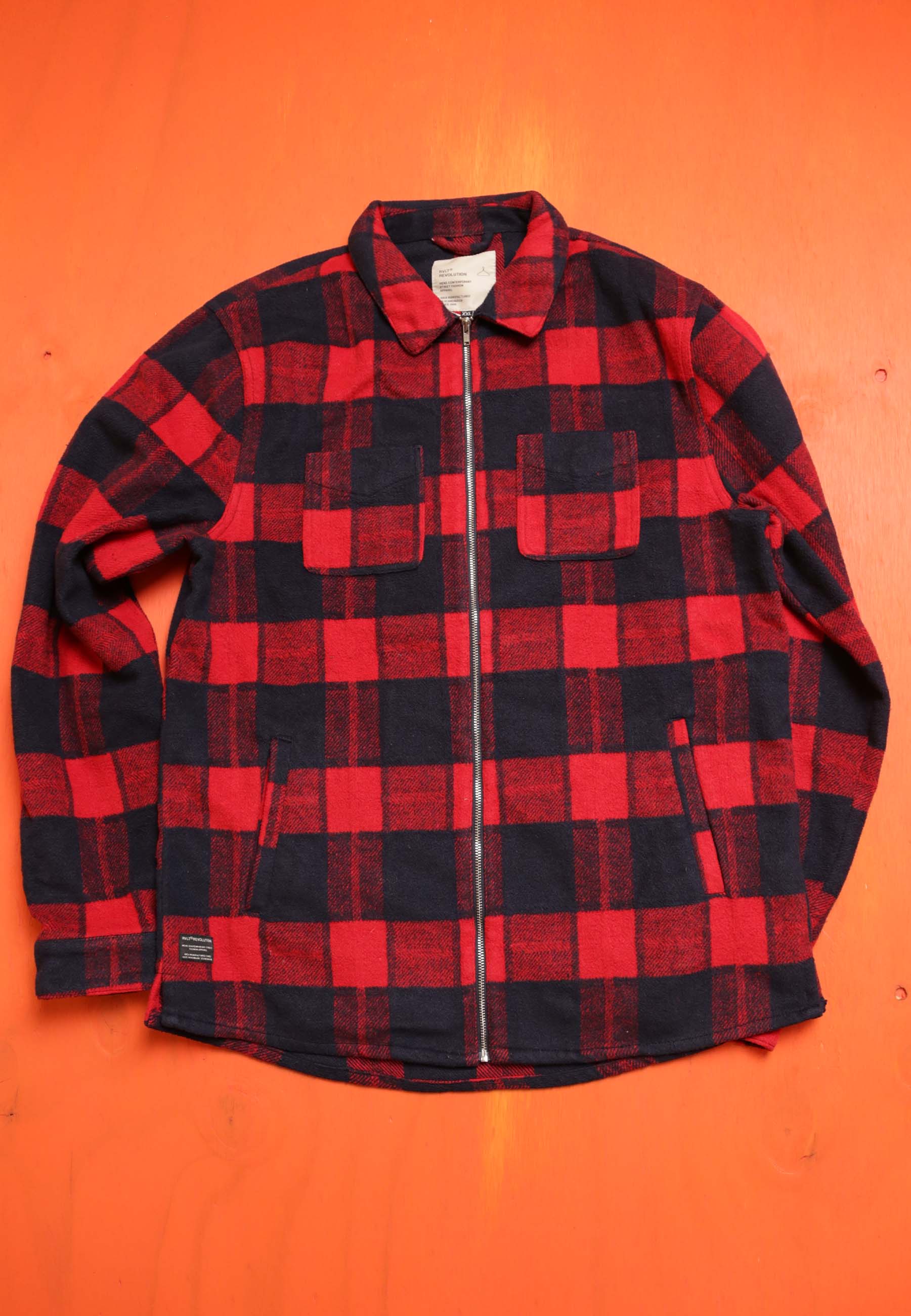 Revolution Shirt Check Vintaged Red