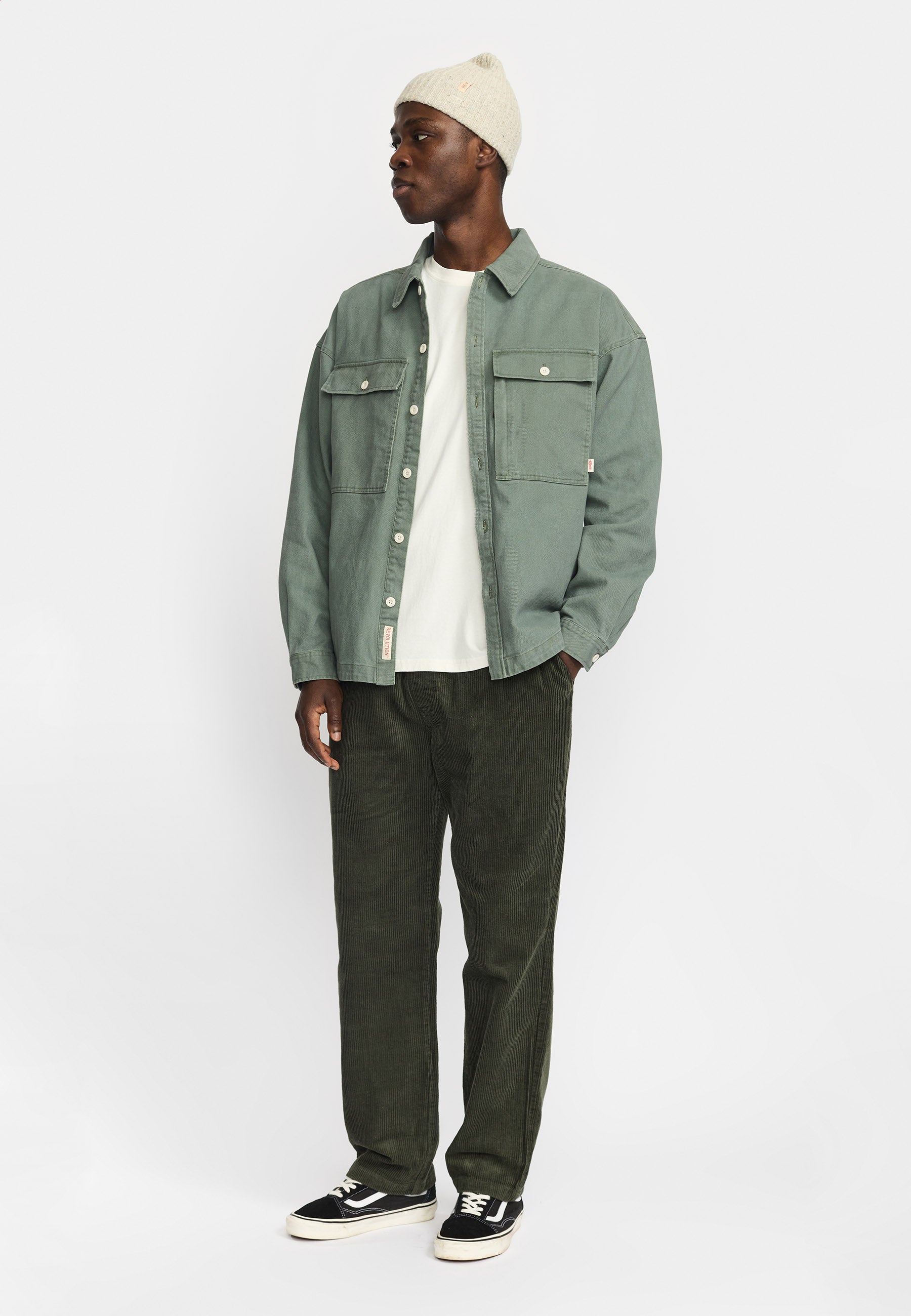 Revolution Shirt With Pocket Long-sleeve Shirts Green