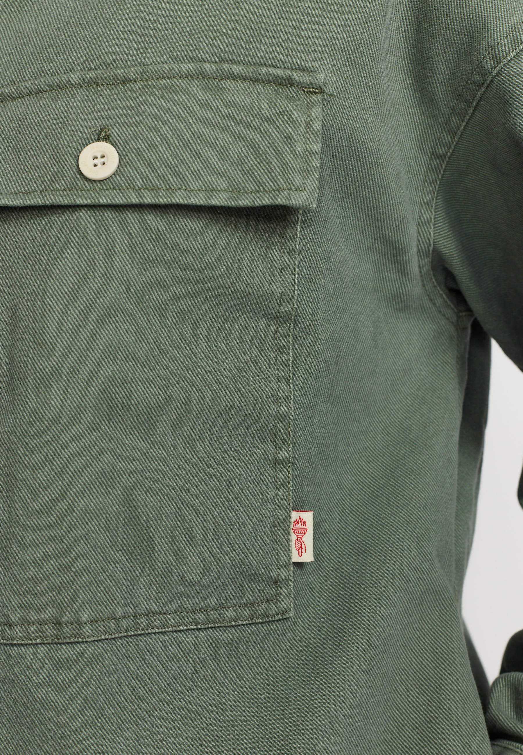Revolution Shirt With Pocket Long-sleeve Shirts Green