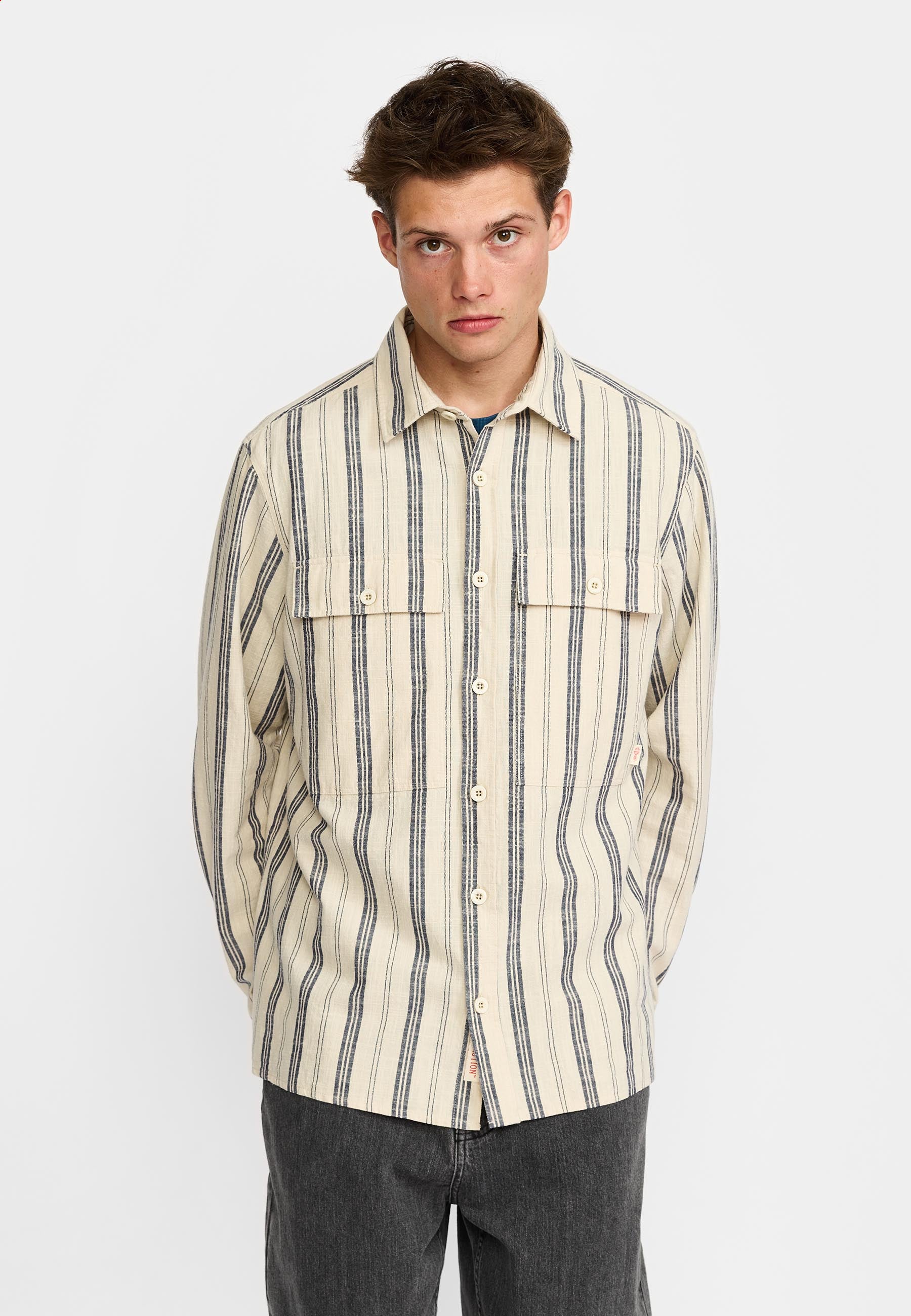 Revolution Shirt With Pocket Long-sleeve Shirts Offwhite