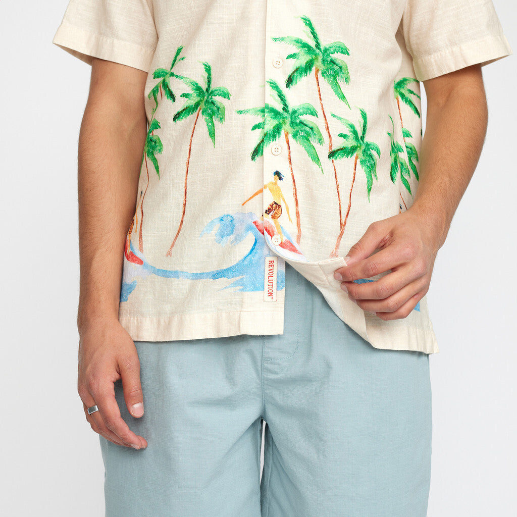 Revolution Short-sleeved Cuban Shirt Short-sleeve shirts Offwhite