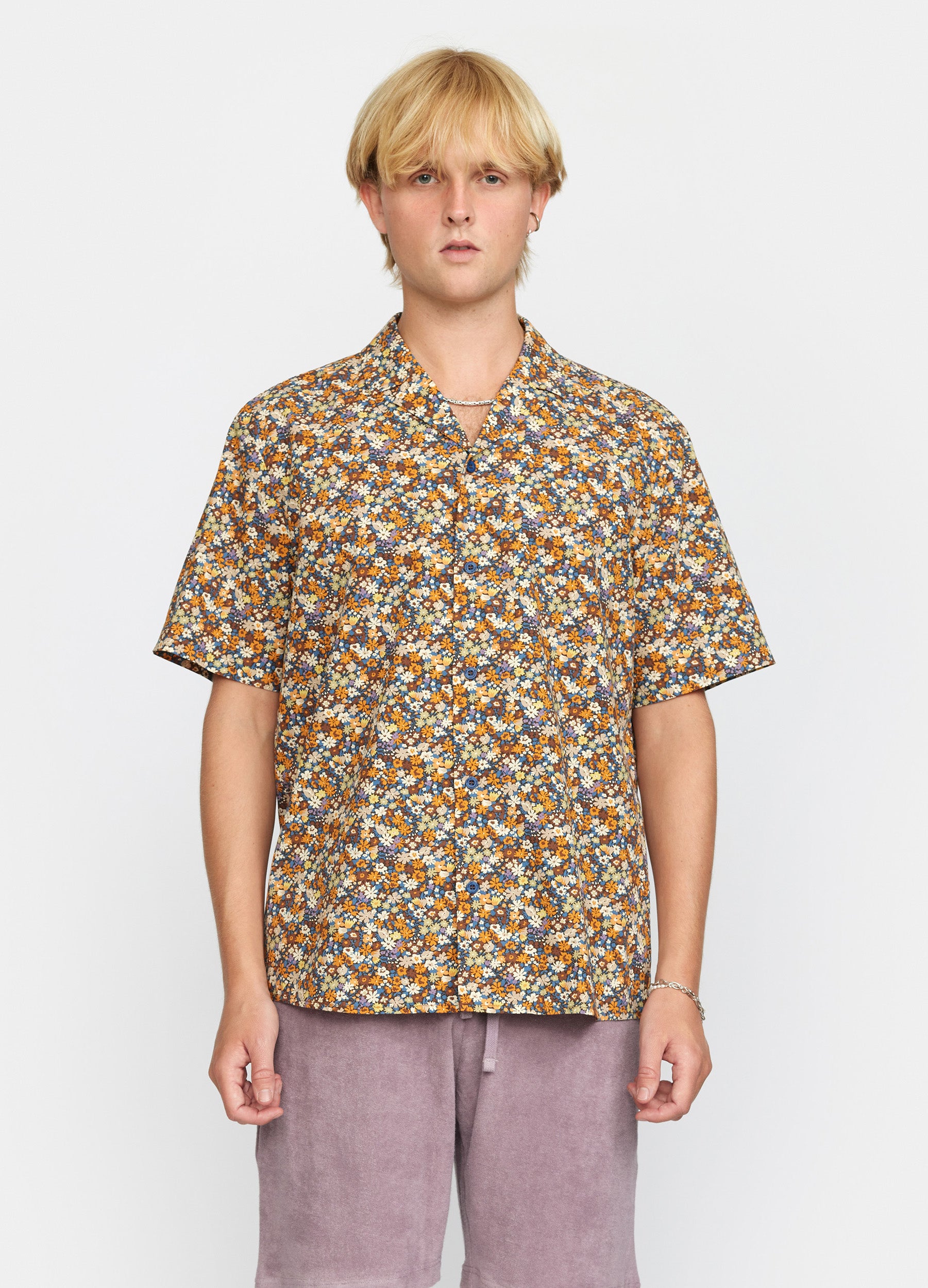 Revolution Short-sleeved Cuban Shirt Short-sleeve shirts Orange