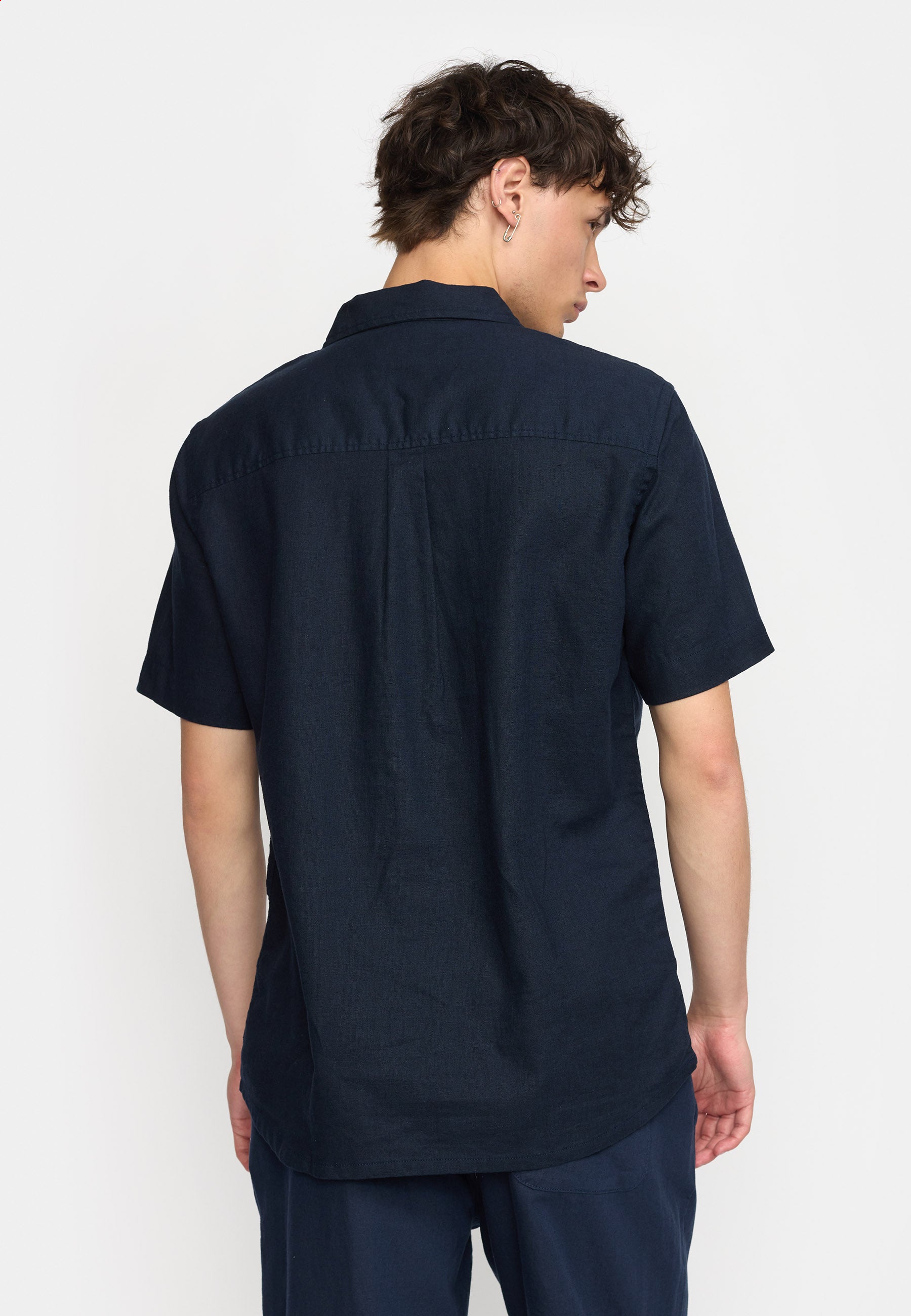 Revolution Short-sleeved Cuban Shirt Short-sleeve shirts Navy