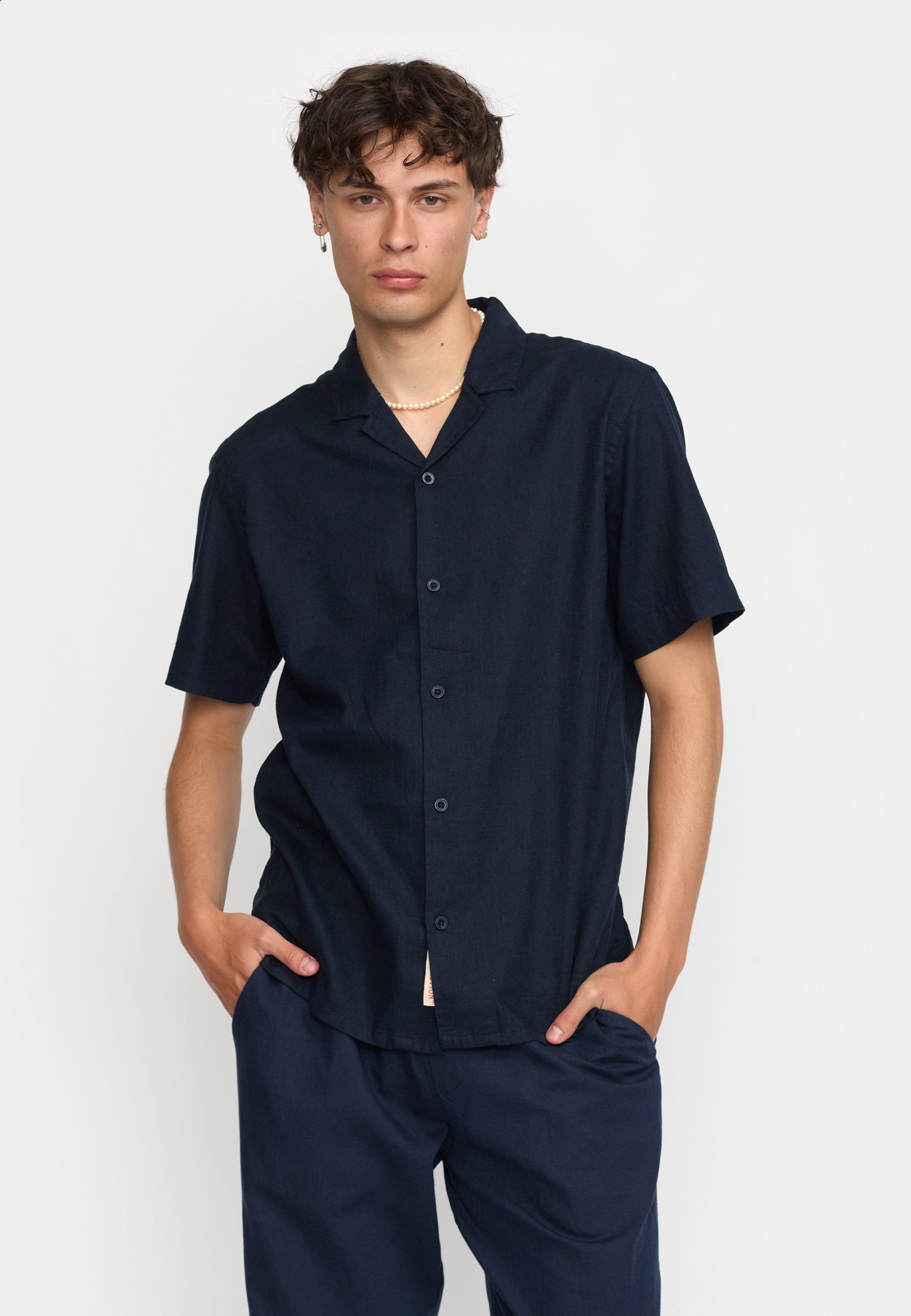 Revolution Short-sleeved Cuban Shirt Short-sleeve shirts Navy