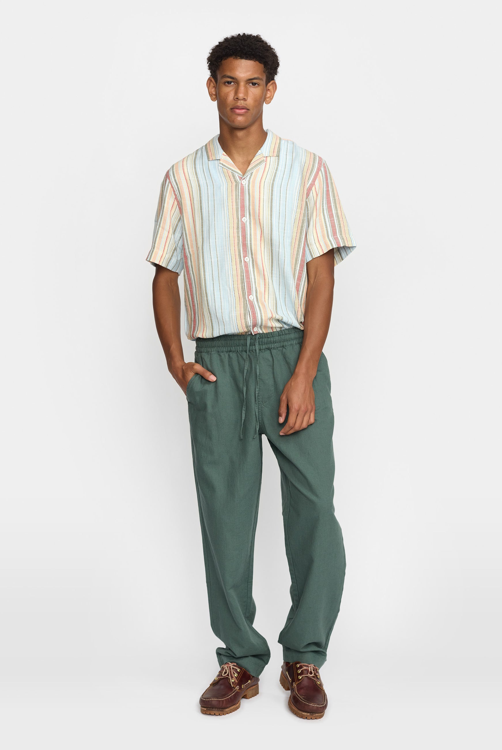 Revolution Short-sleeved Cuban Shirt Short-sleeve shirts Lightblue