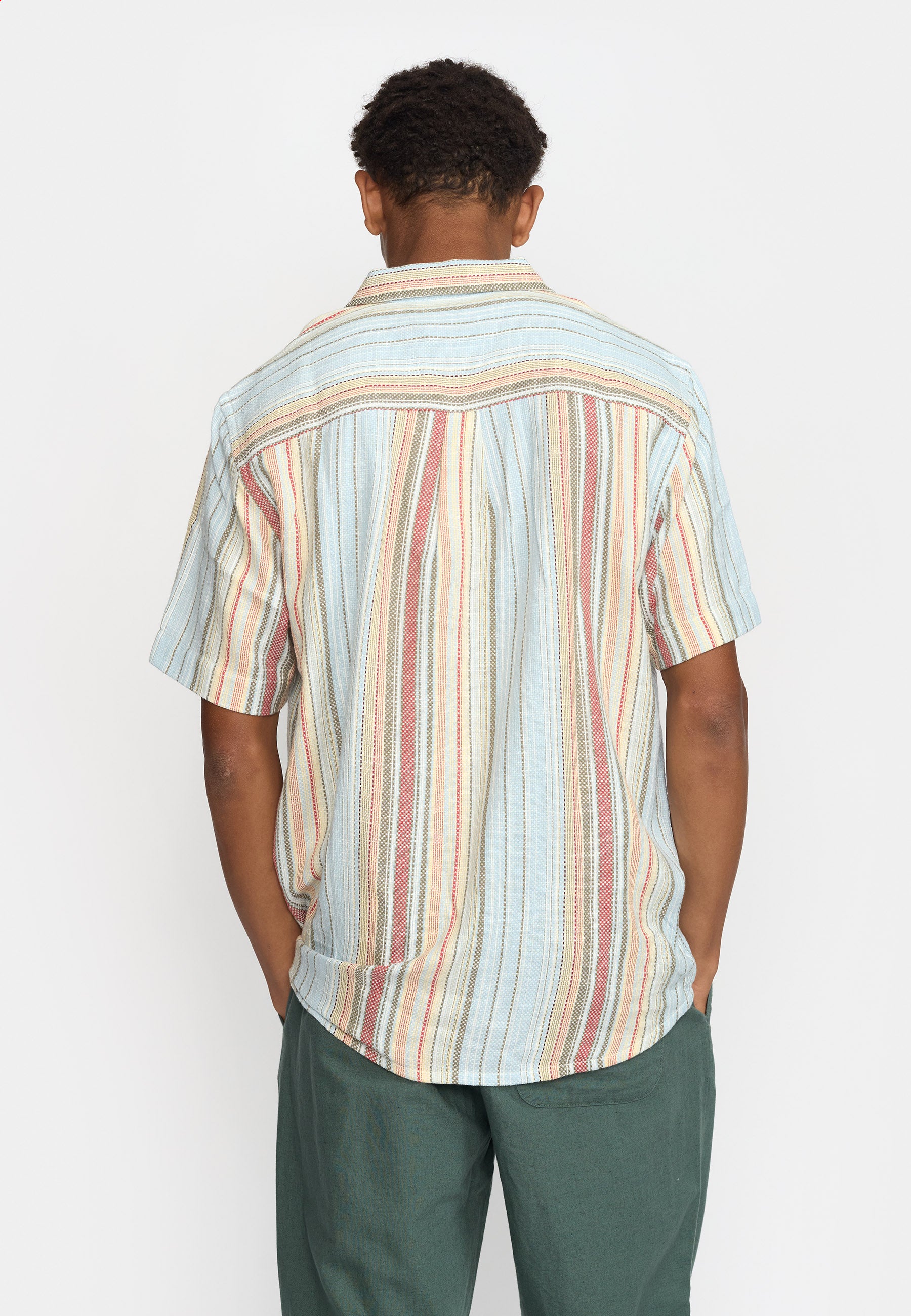 Revolution Short-sleeved Cuban Shirt Short-sleeve shirts Lightblue