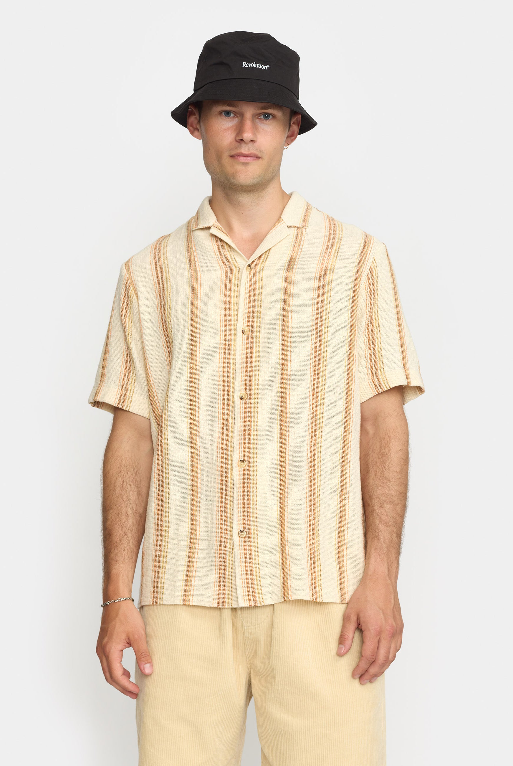 Revolution Short-sleeved Cuban Shirt Short-sleeve shirts Orange