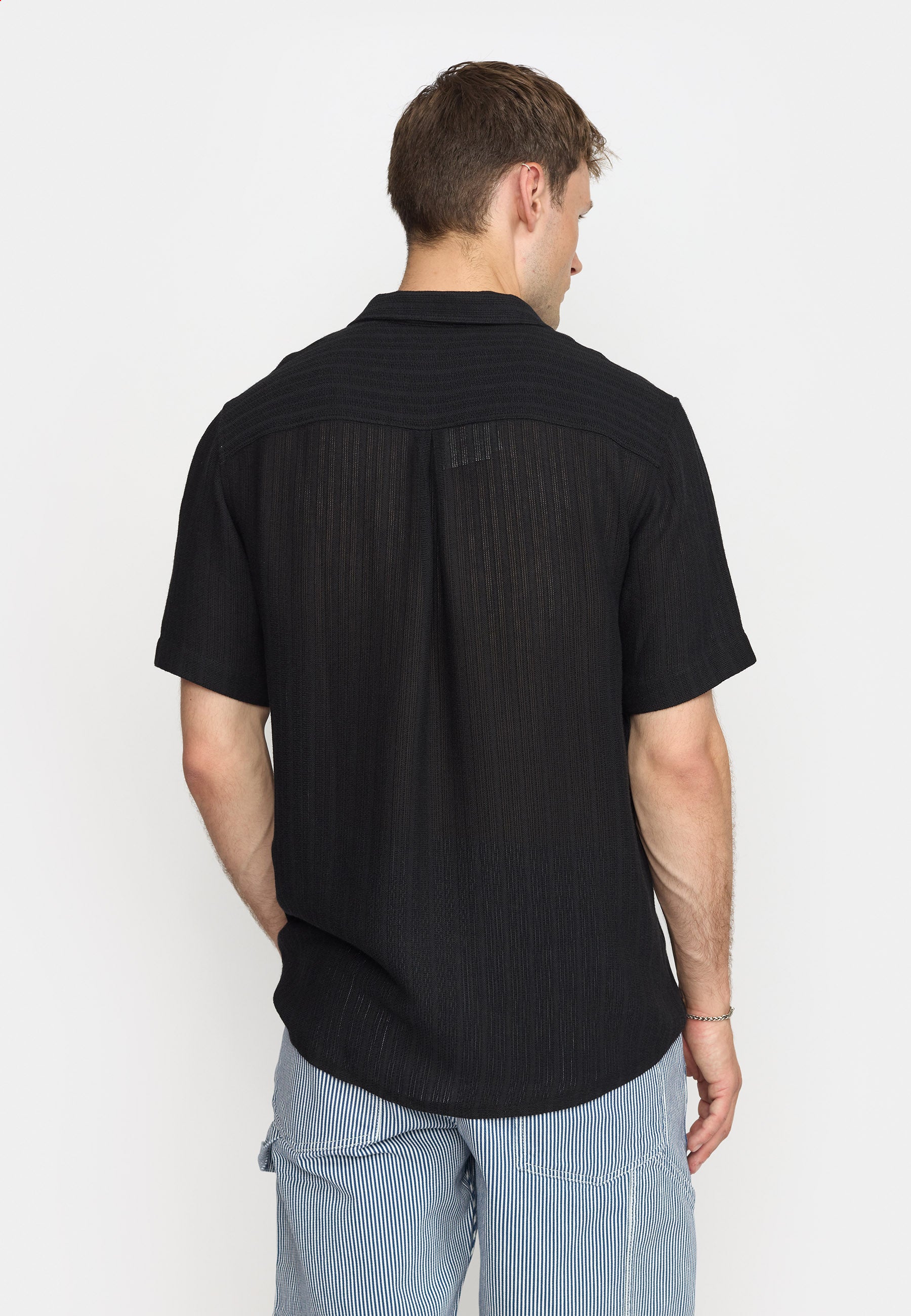 Revolution Short-sleeved Cuban Shirt Short-sleeve shirts Black