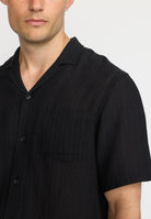 Revolution Short-sleeved Cuban Shirt Short-sleeve shirts Black