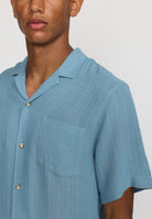 Revolution Short-sleeved Cuban Shirt Short-sleeve shirts Blue