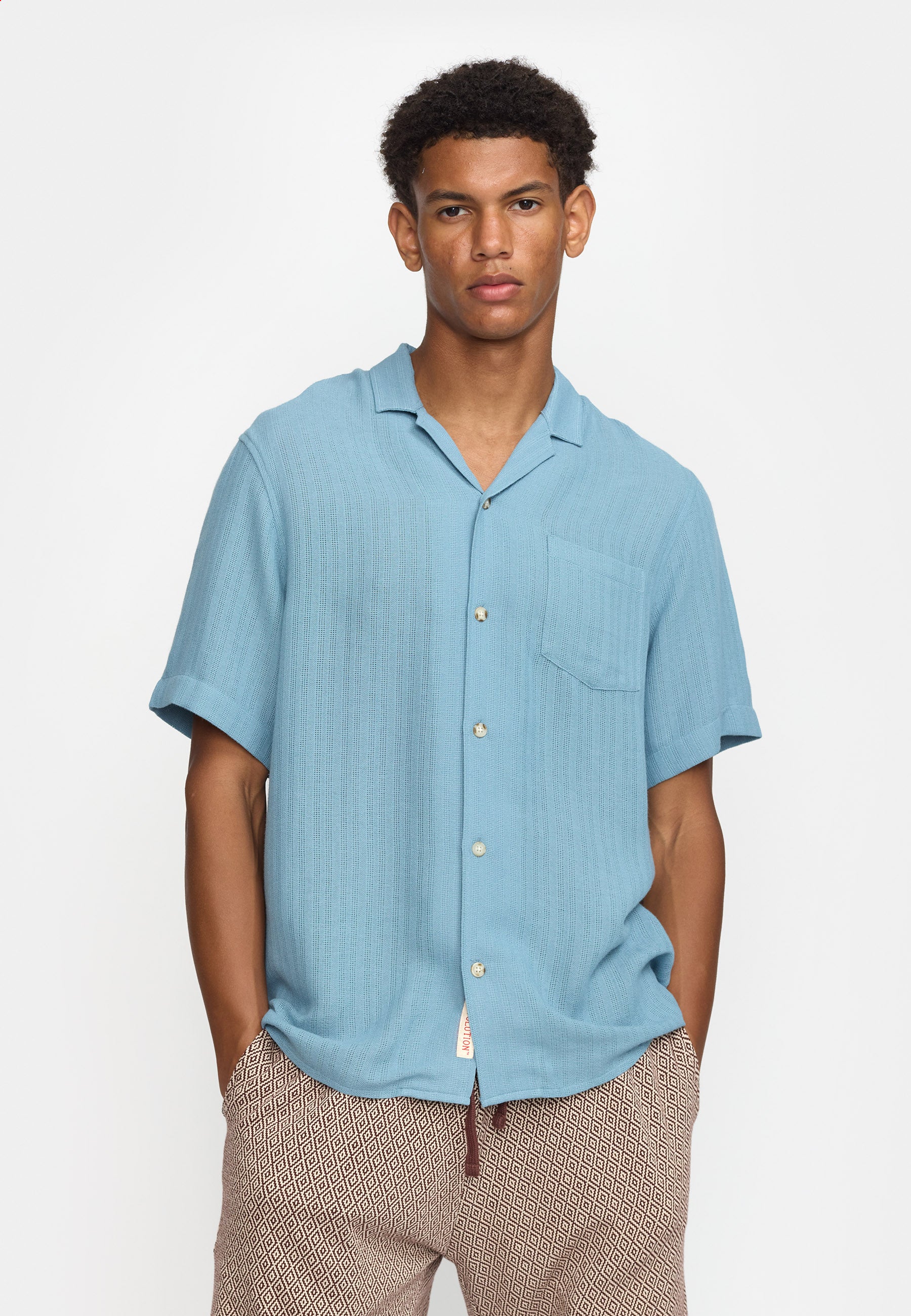 Revolution Short-sleeved Cuban Shirt Short-sleeve shirts Blue