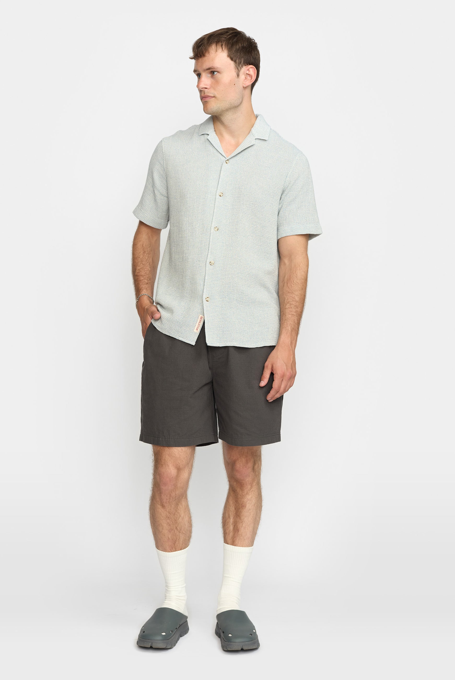 Revolution Short-sleeved Cuban Shirt Short-sleeve shirts Blue
