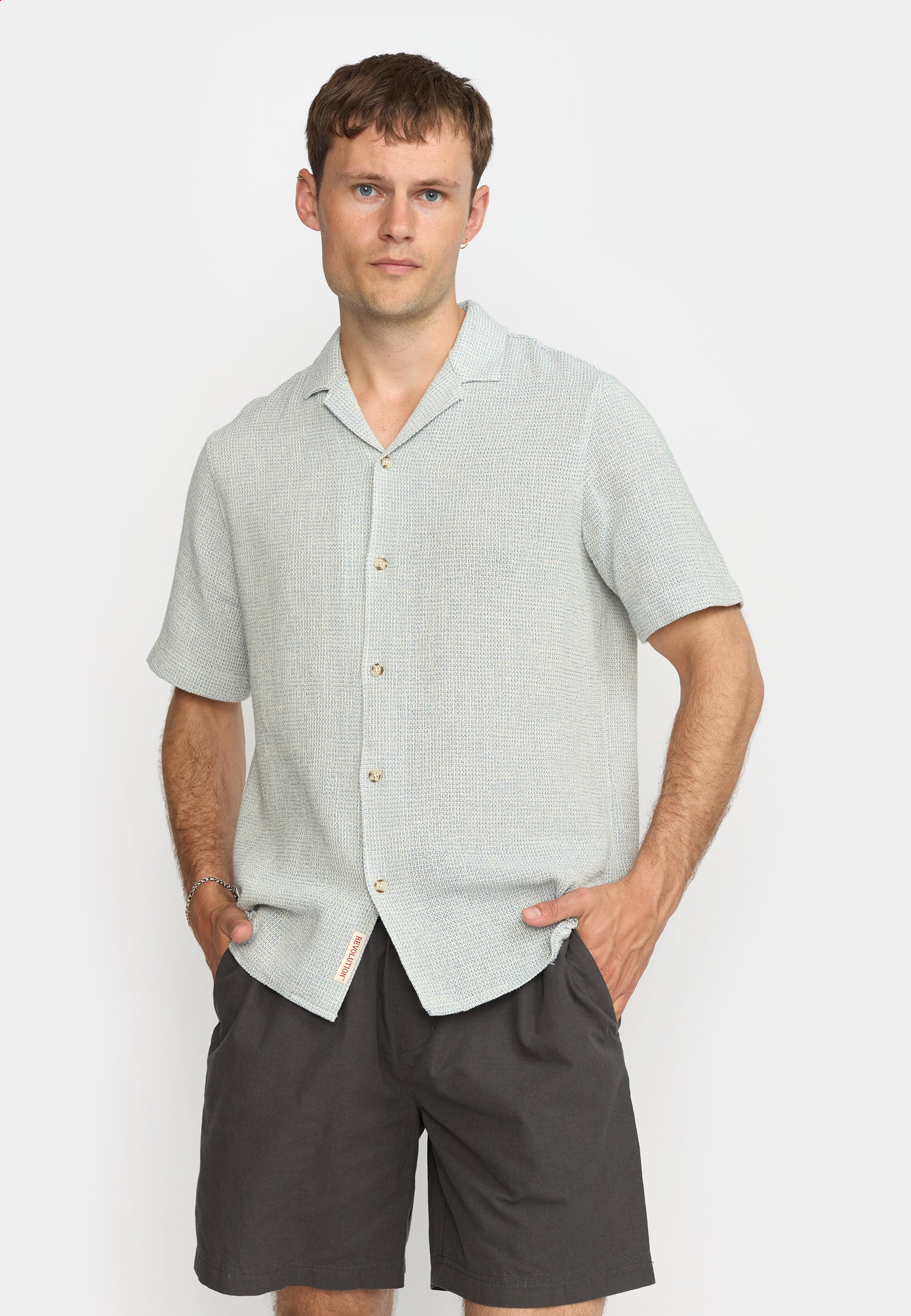 Revolution Short-sleeved Cuban Shirt Short-sleeve shirts Blue