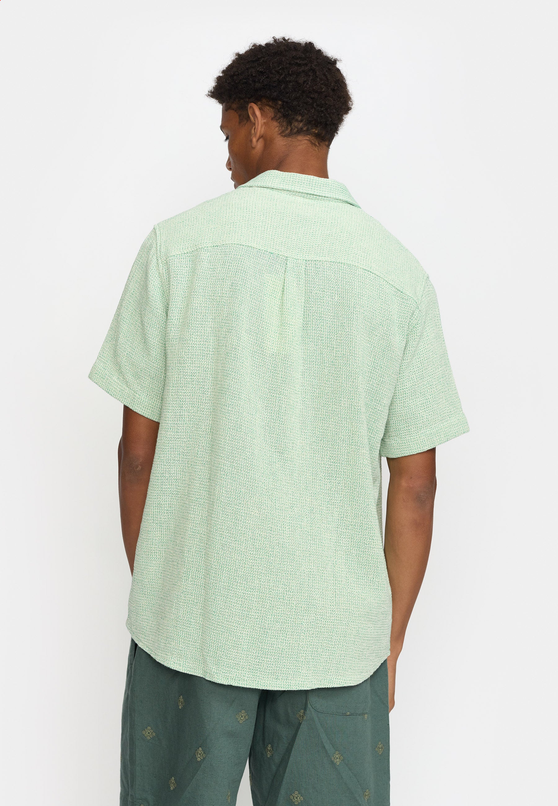 Revolution Short-sleeved Cuban Shirt Short-sleeve shirts Green