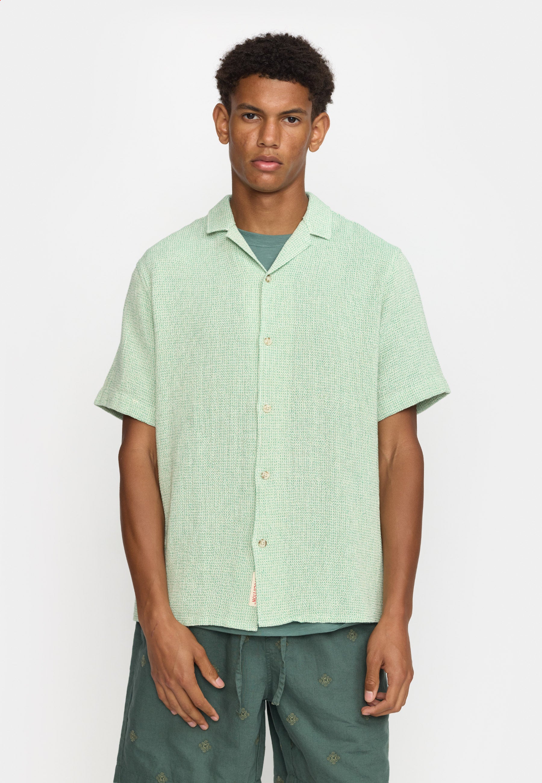 Revolution Short-sleeved Cuban Shirt Short-sleeve shirts Green