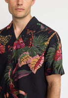 Revolution Short-sleeved Cuban Shirt Short-sleeve shirts Black